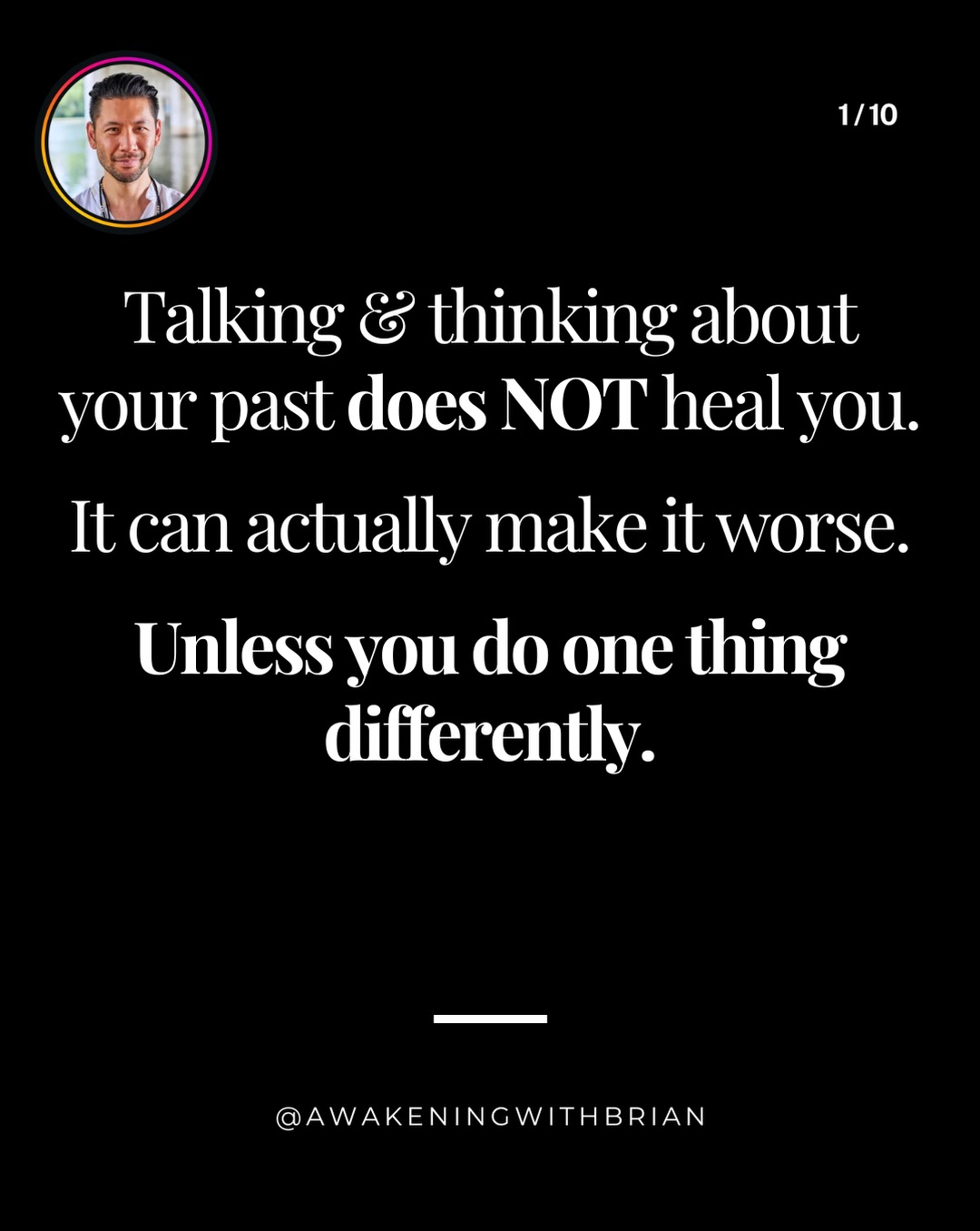 Awakening With Brian Facebook ad: Mention RELEASE in the comments to get your…