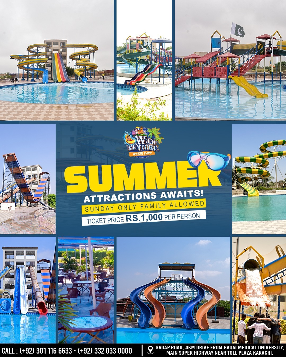 Wild Venture Water Park And Resort Facebook ad: Summer Attractions Await!
