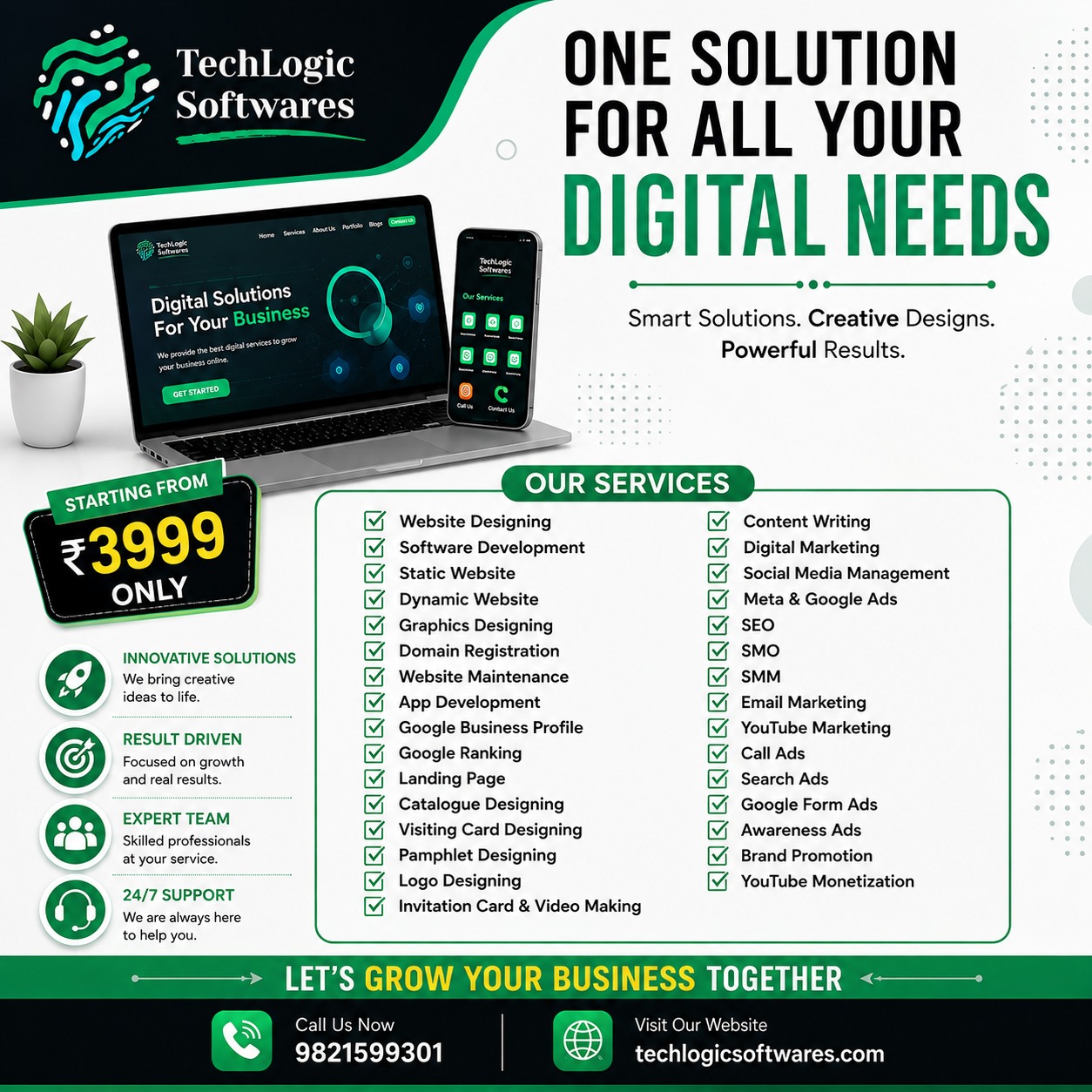 TechLogic Softwares Facebook ad