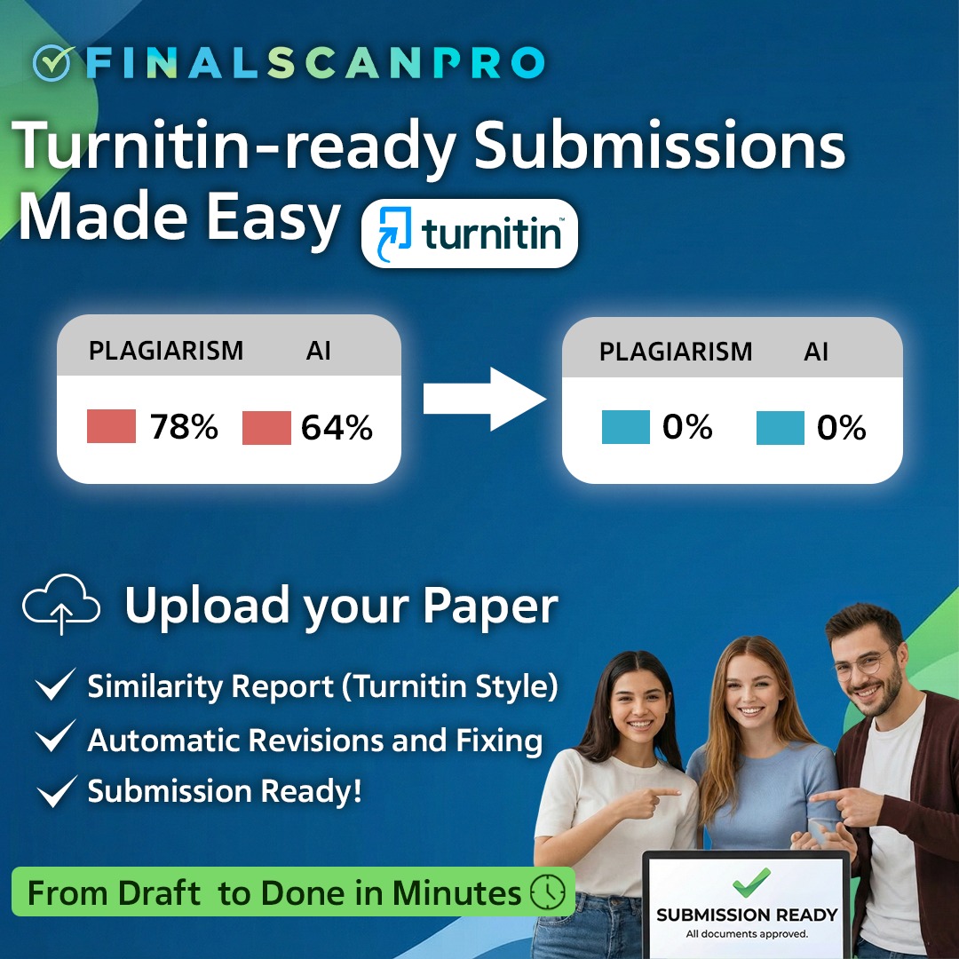 Finalscanpro - Plagiarism & AI Checker Facebook ad: Fix Plagiarism & AI Issues in ONE Scan