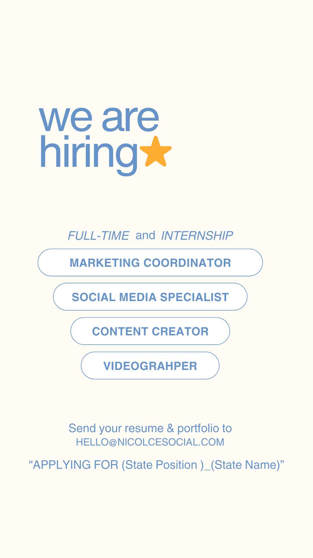 nicolcesocial Facebook ad: Marketing girlies, we want you on our team