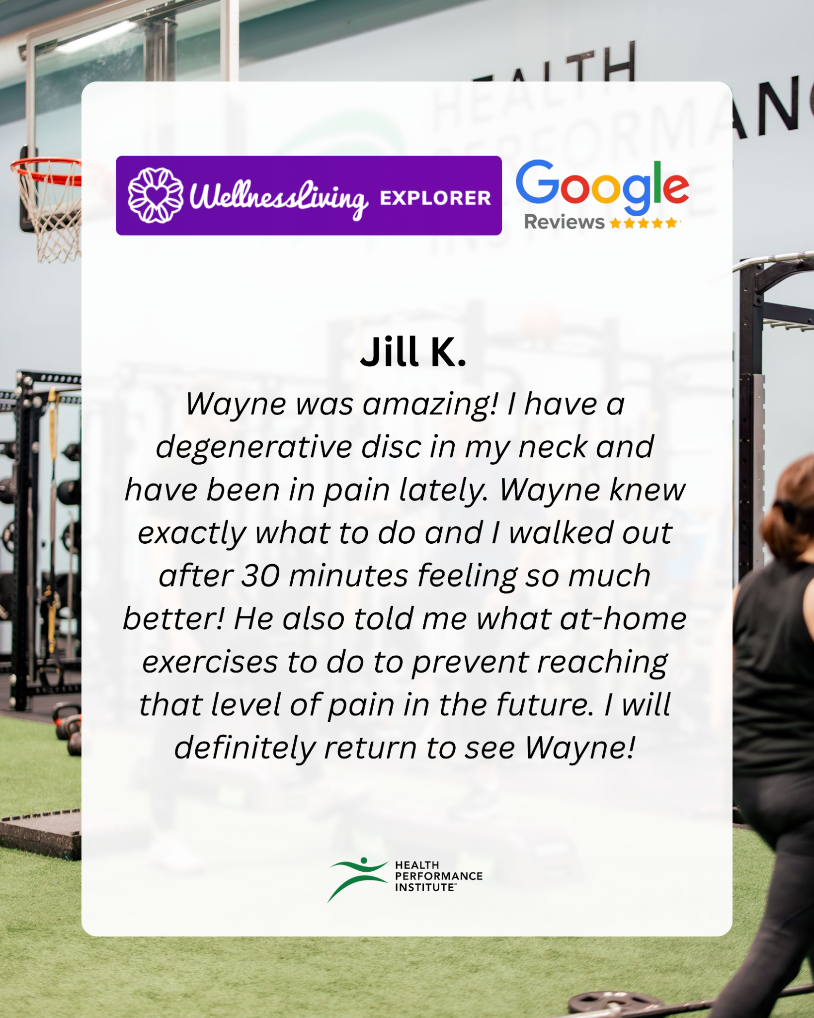 IBJI Health Performance Institute Facebook ad