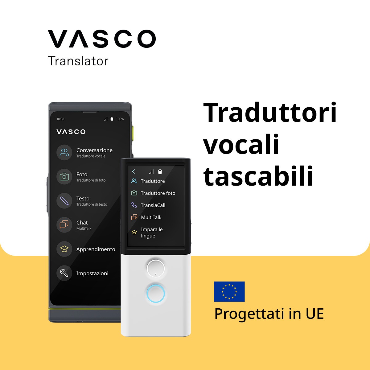 Vasco Translator Italia Facebook ad: Il miglior traduttore vocale