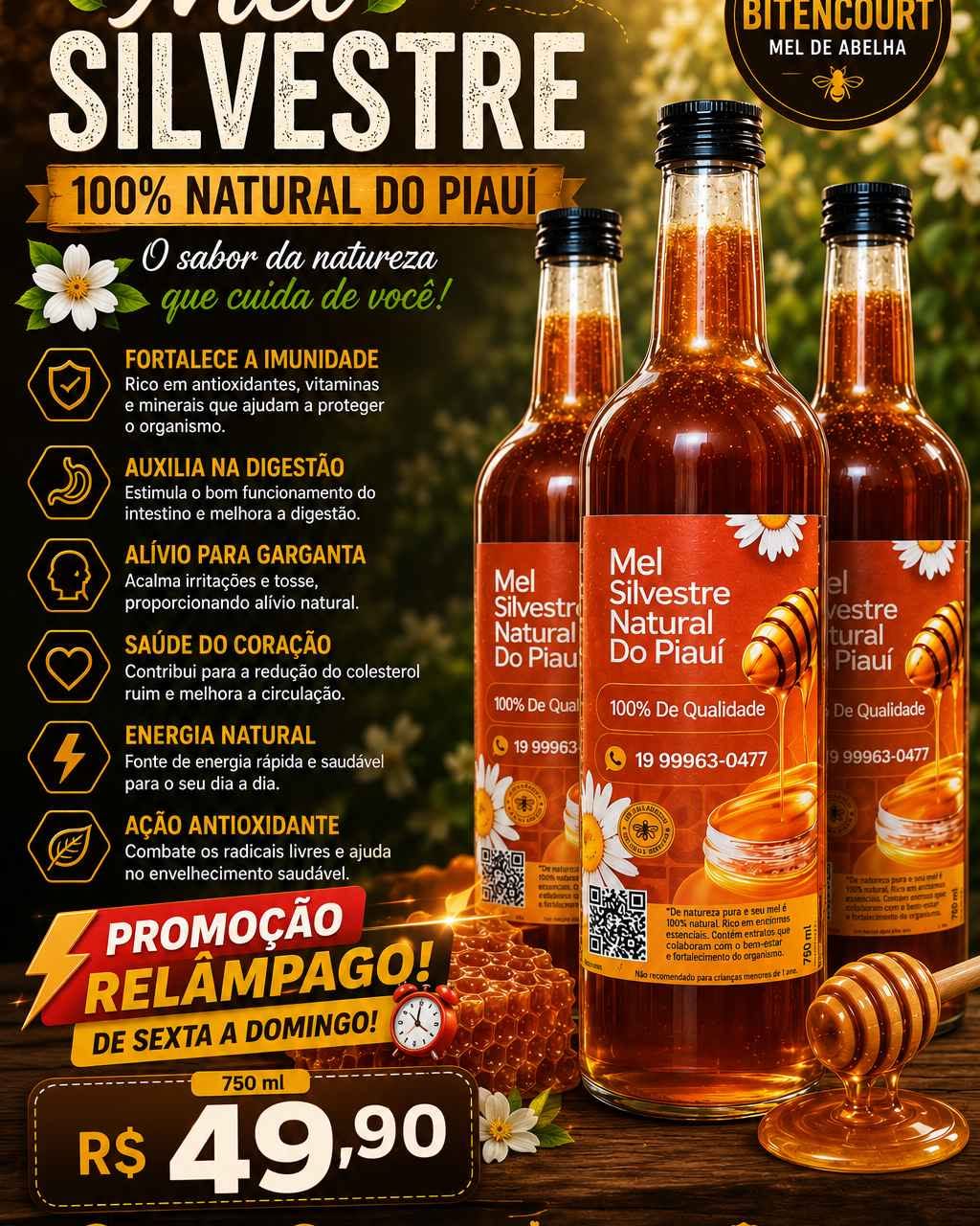 Lairton Bitencourt Facebook ad: MEL SILVESTRE PURO