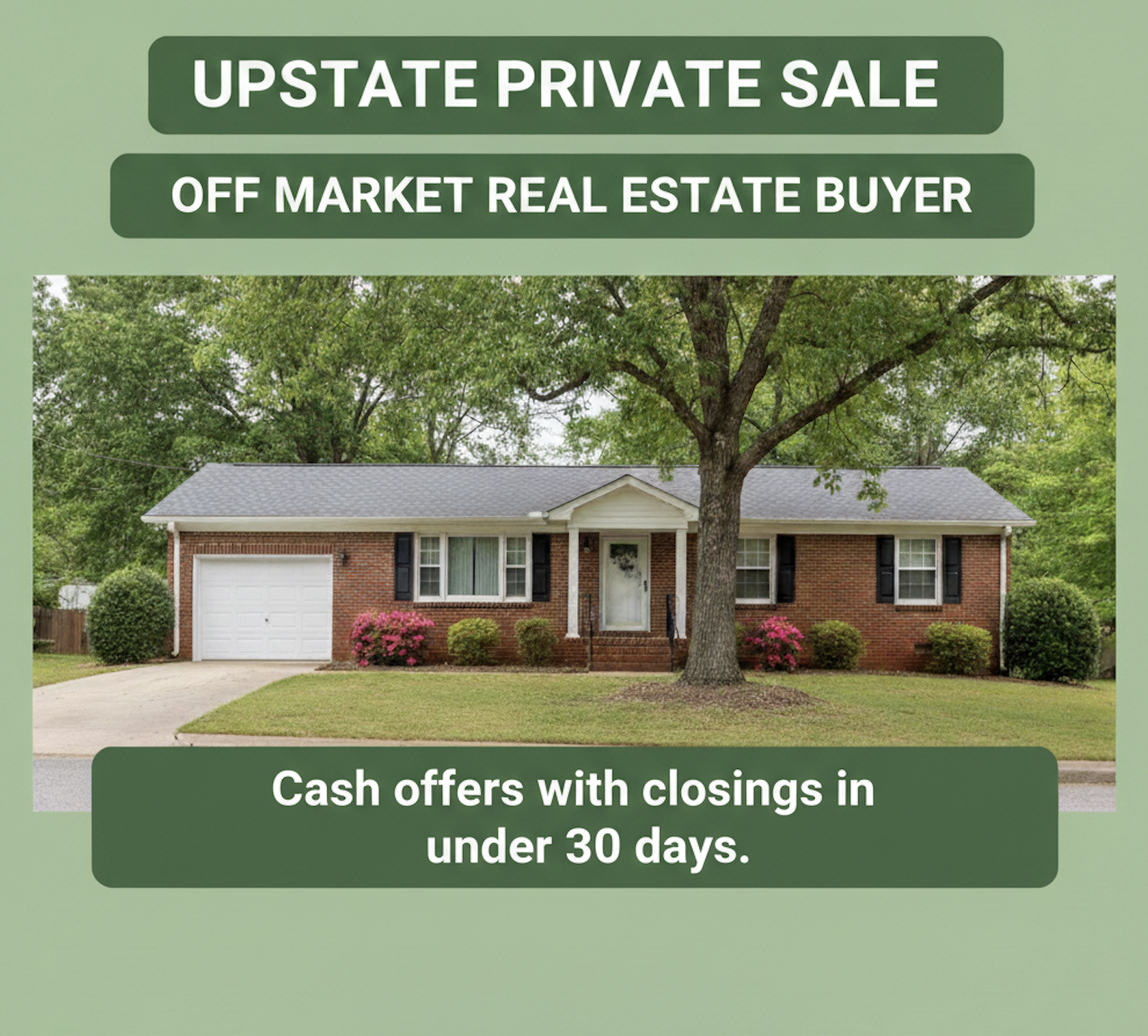 Upstate Private Sale Facebook ad