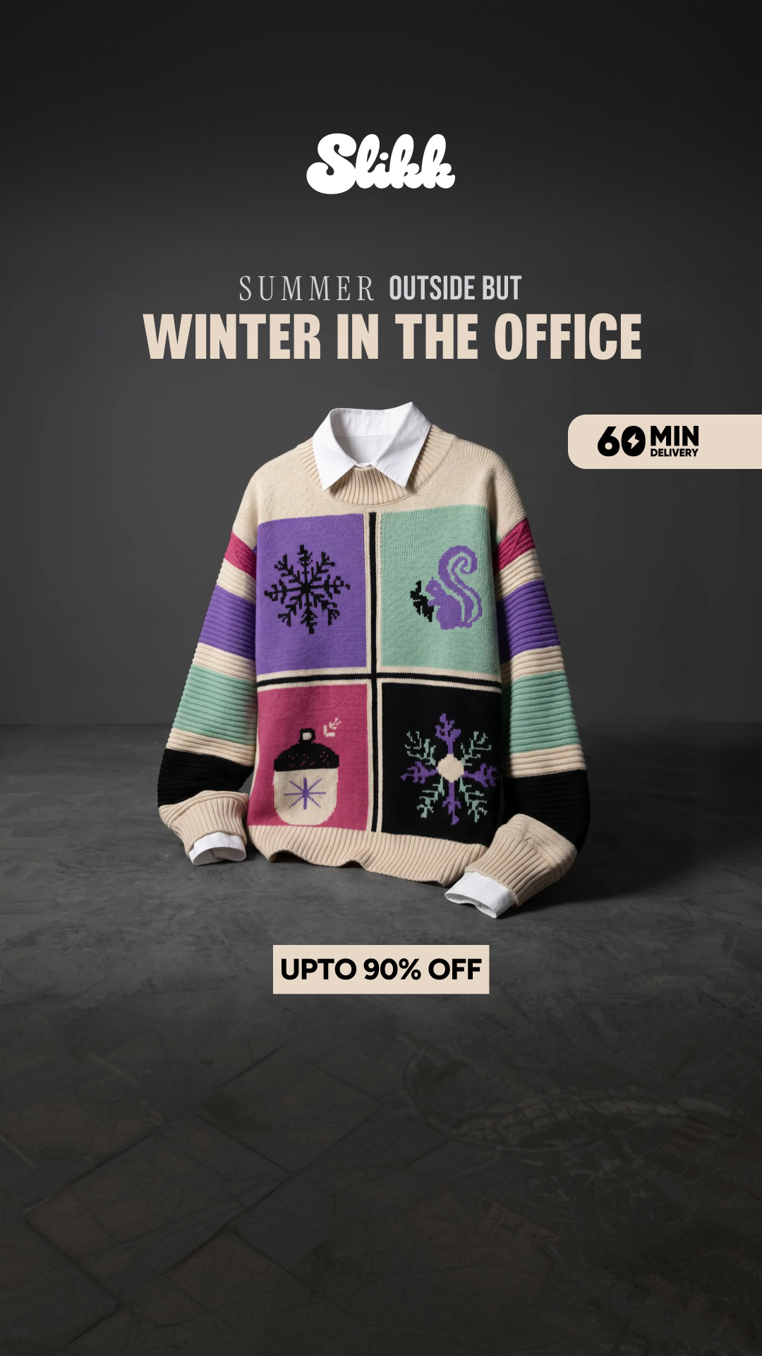 Slikk: Fashion in 60 Mins Facebook ad
