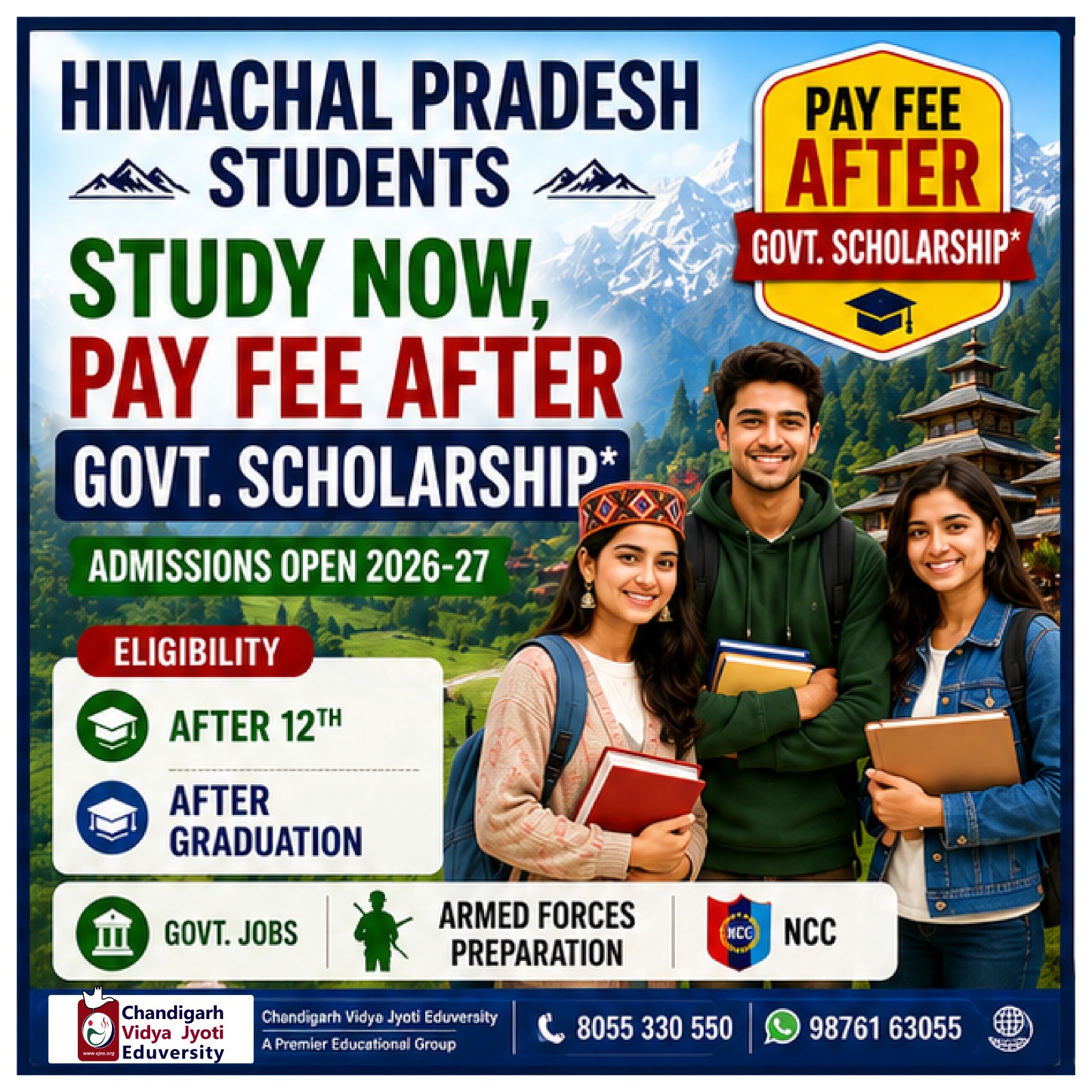 Chandigarh Vidya Jyoti Eduversity Facebook ad
