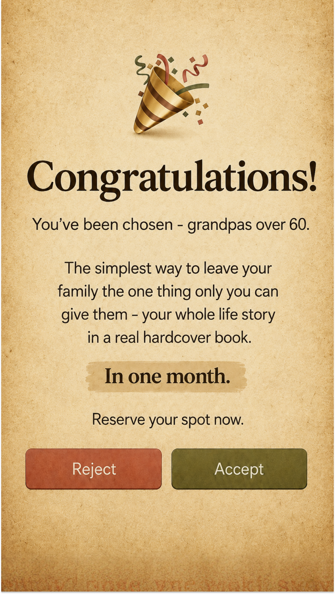 Memowrite Facebook ad