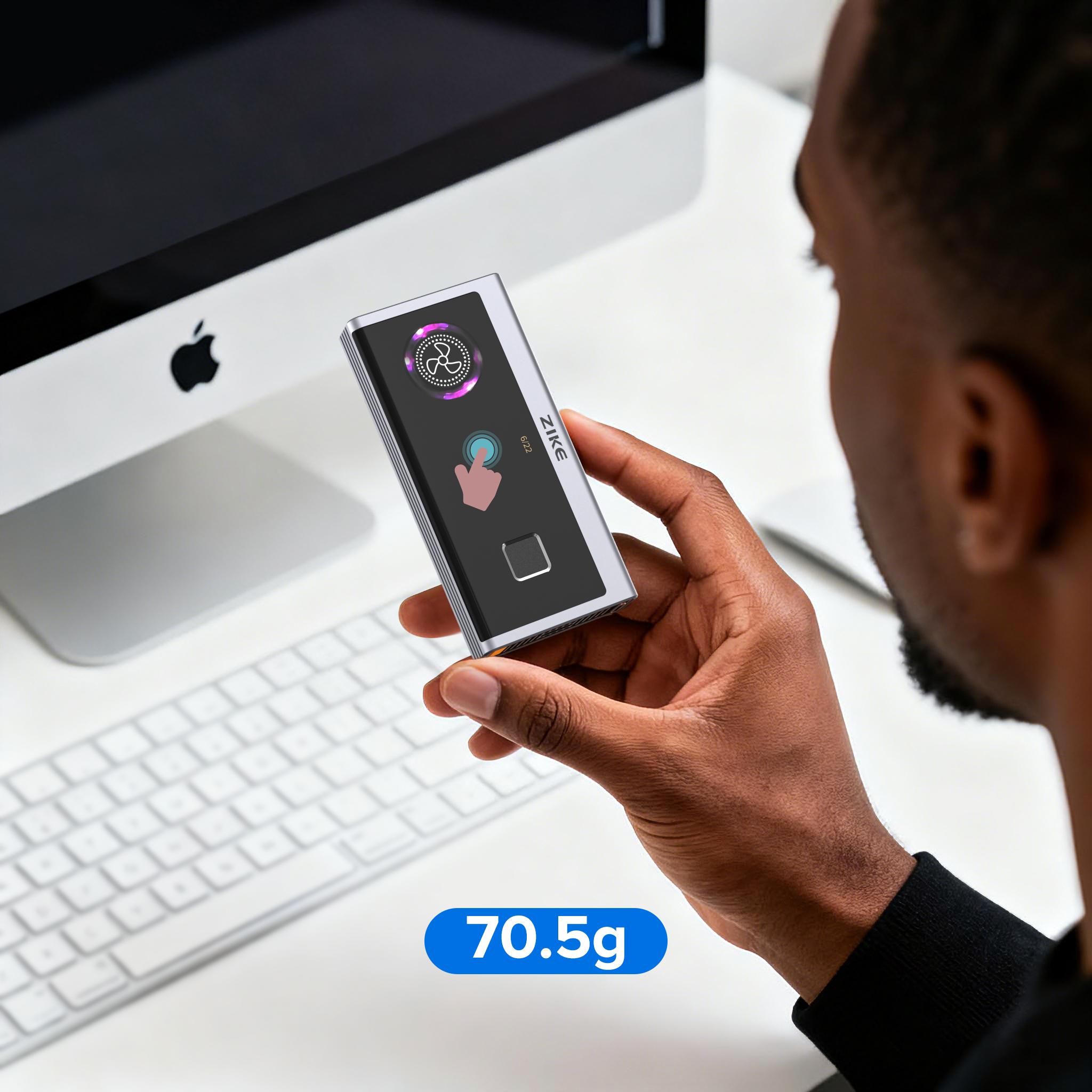 ZIKE Facebook ad: 70.5g. Ultra compact.