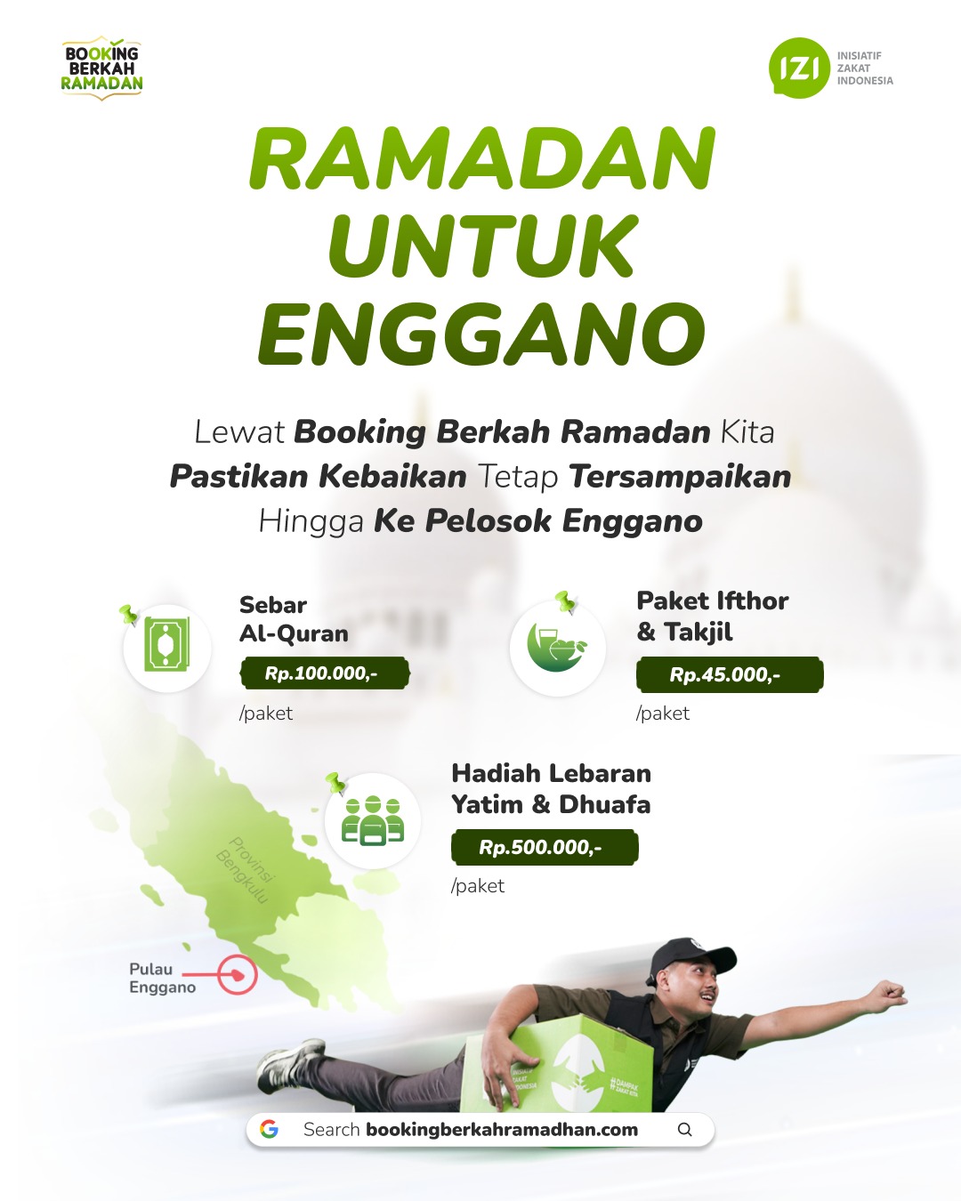 Inisiatif Zakat Indonesia Facebook ad: Booking Sekarang