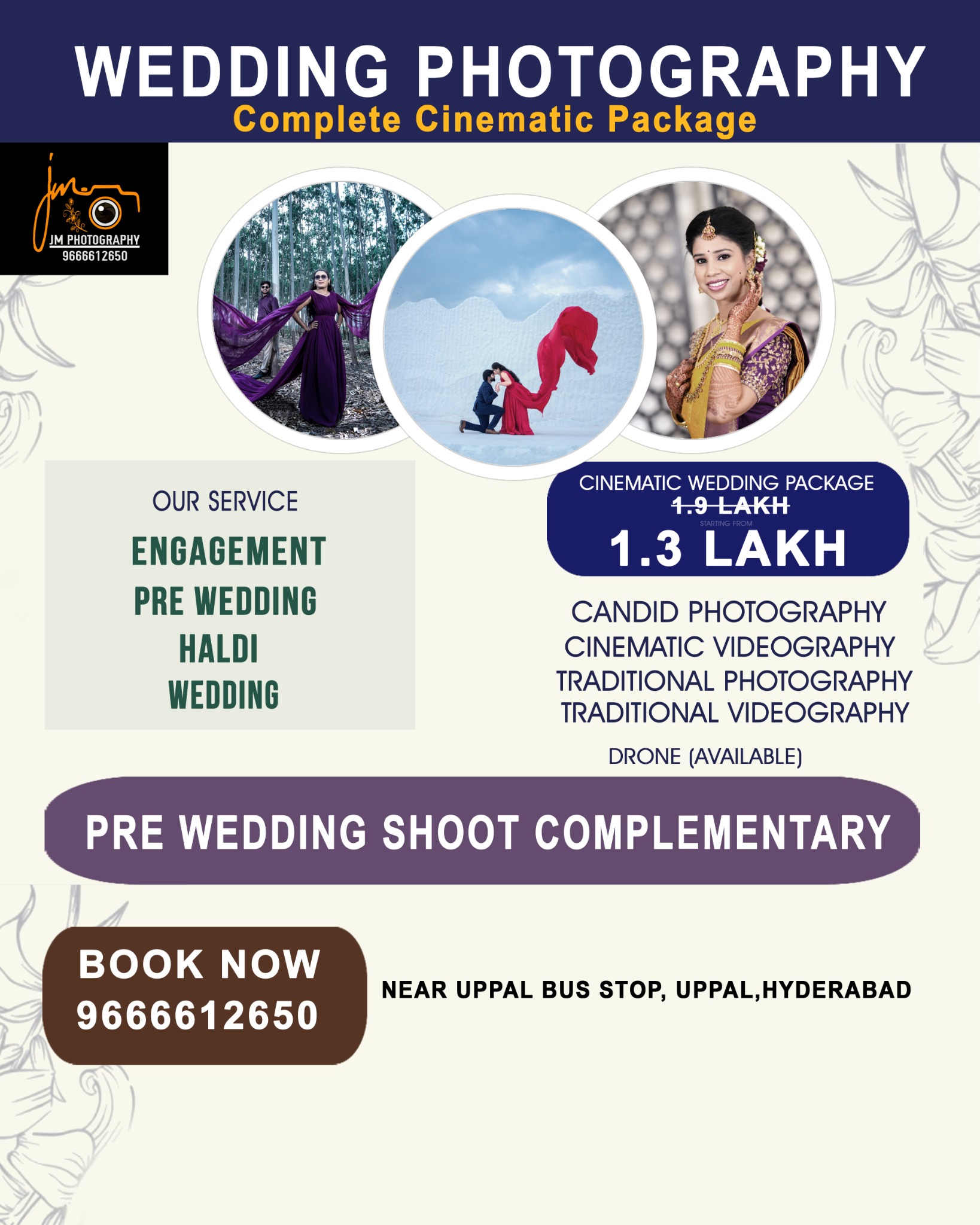 Jm photography Hyd Facebook ad from May 5, 2026