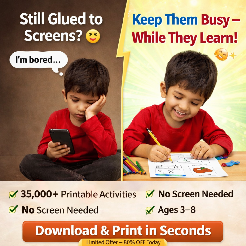 Gaur Digital Lab Facebook ad: 35,000+ Fun Worksheets Kids Actually Enjoy