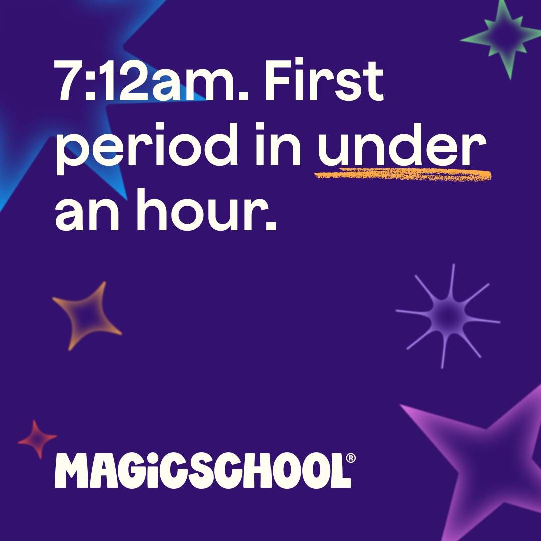 MagicSchool.ai Facebook ad: Great things happened last time you used MagicSchool.