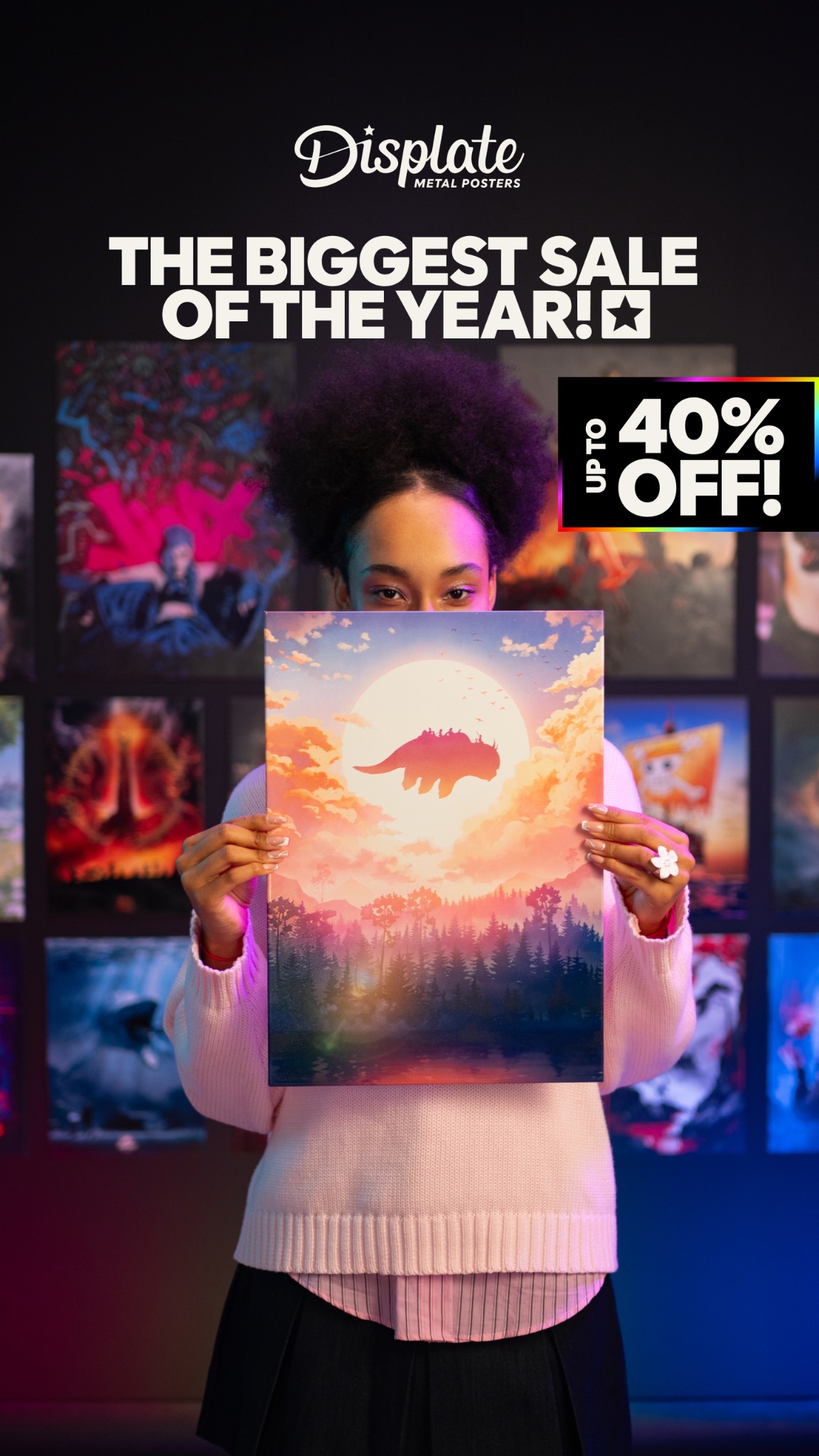 Displate Facebook ad