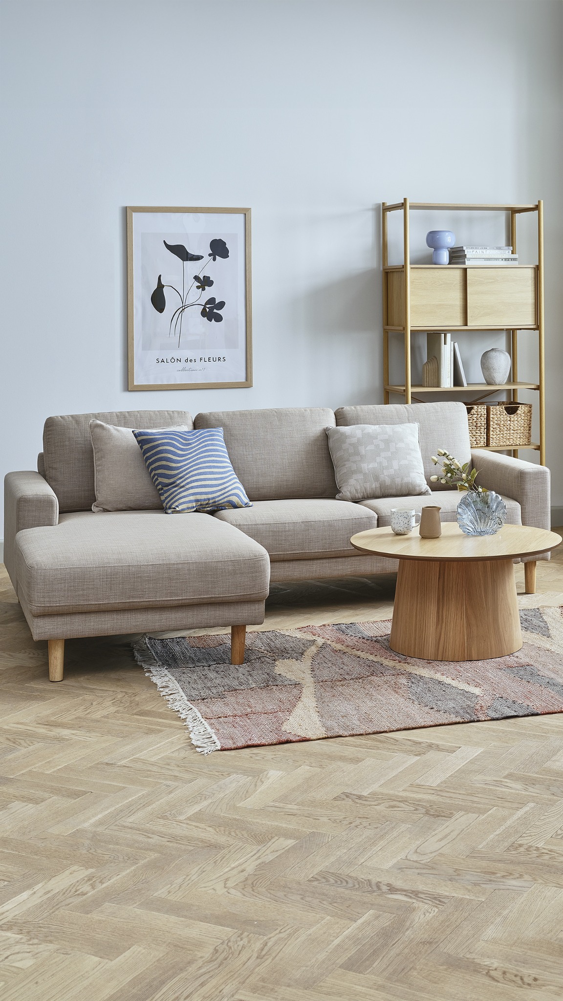 JYSK España Facebook ad: Encuentra tu sofá con chaise longue