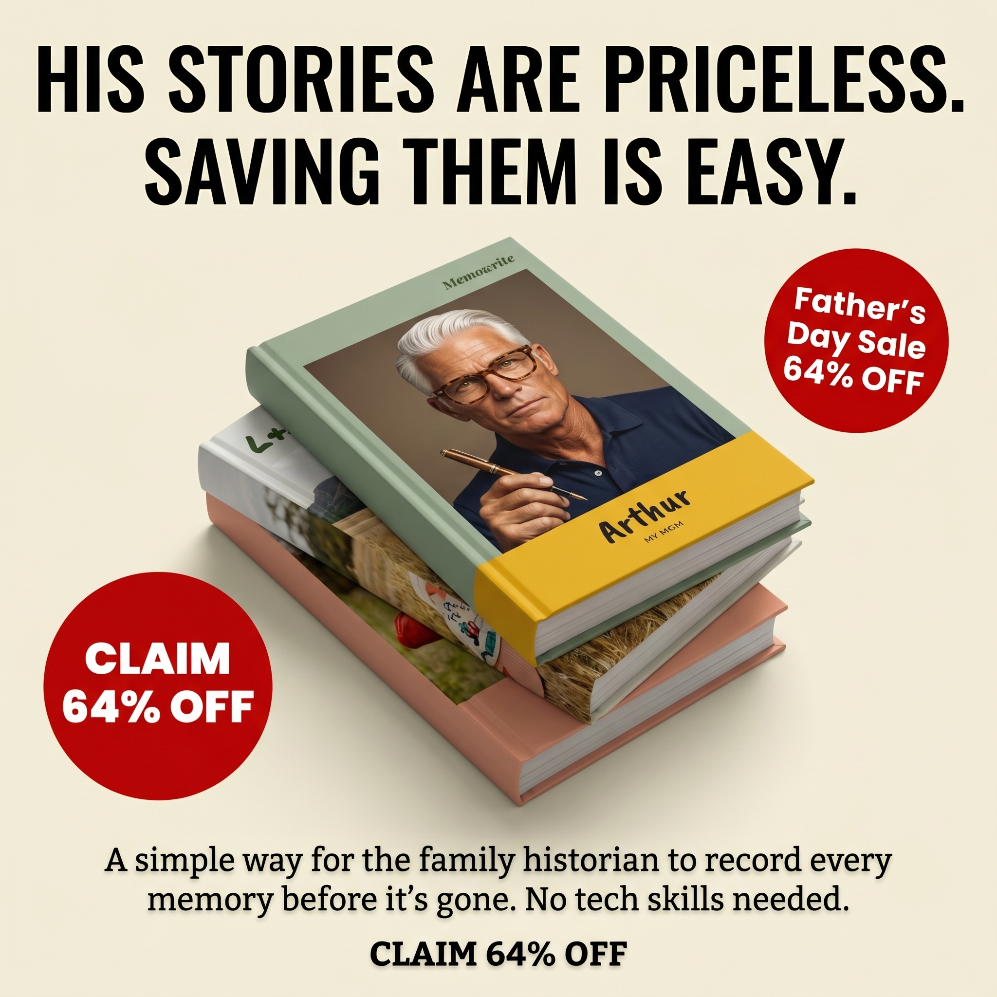 Memowrite Facebook ad