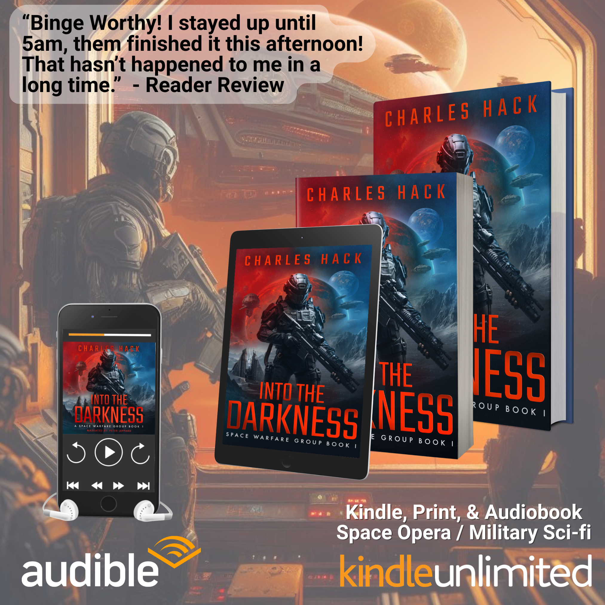 Charles Hack Facebook ad: It's hard to put down these space opera books