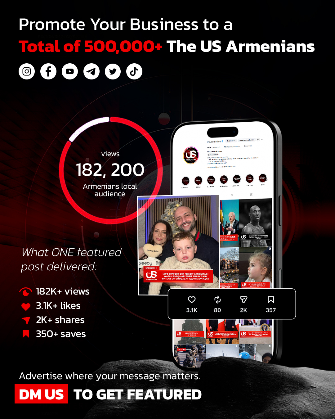 The US Armenians Facebook ad: The US Armenians is the official platform uniting…