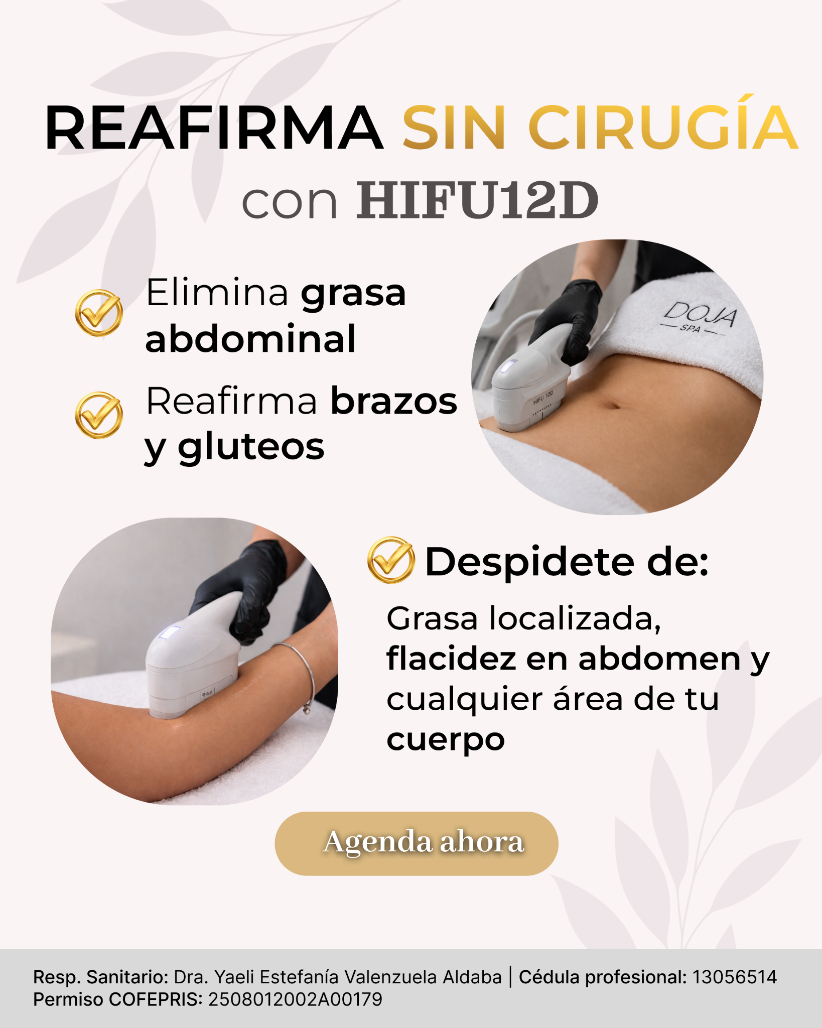 Doja Spa Health & Beauty Facebook ad: Agenda ahora