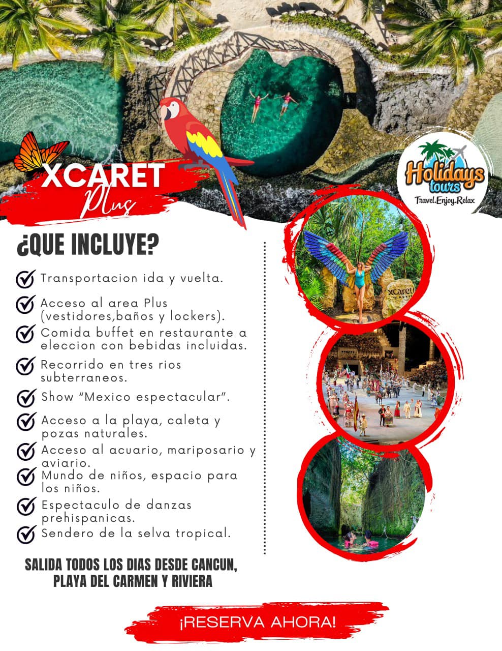Holidays Tours Facebook ad: ยก๐ฉ๐ถ๐๐ฒ ๐น๐ฎ ๐๐๐ฒ๐ป๐๐๐ฟ๐ฎ ๐ฑ๐ฒ ๐๐๐ ๐ฆ๐๐ฒ๐ปฬ๐ผ๐โฆ
