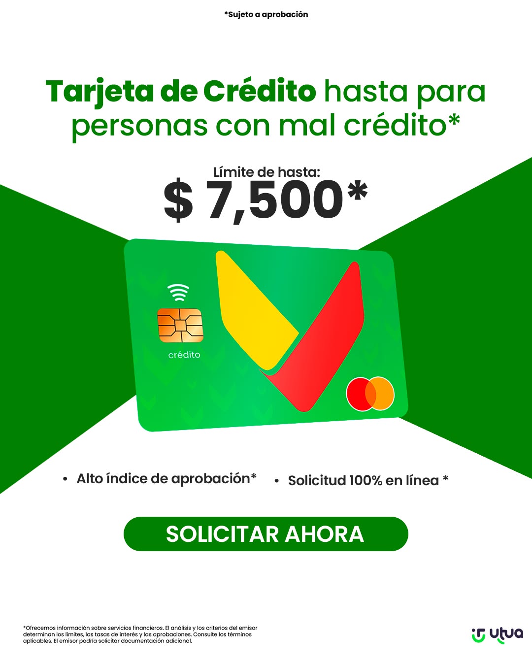 Utua Tarjetas México Facebook ad