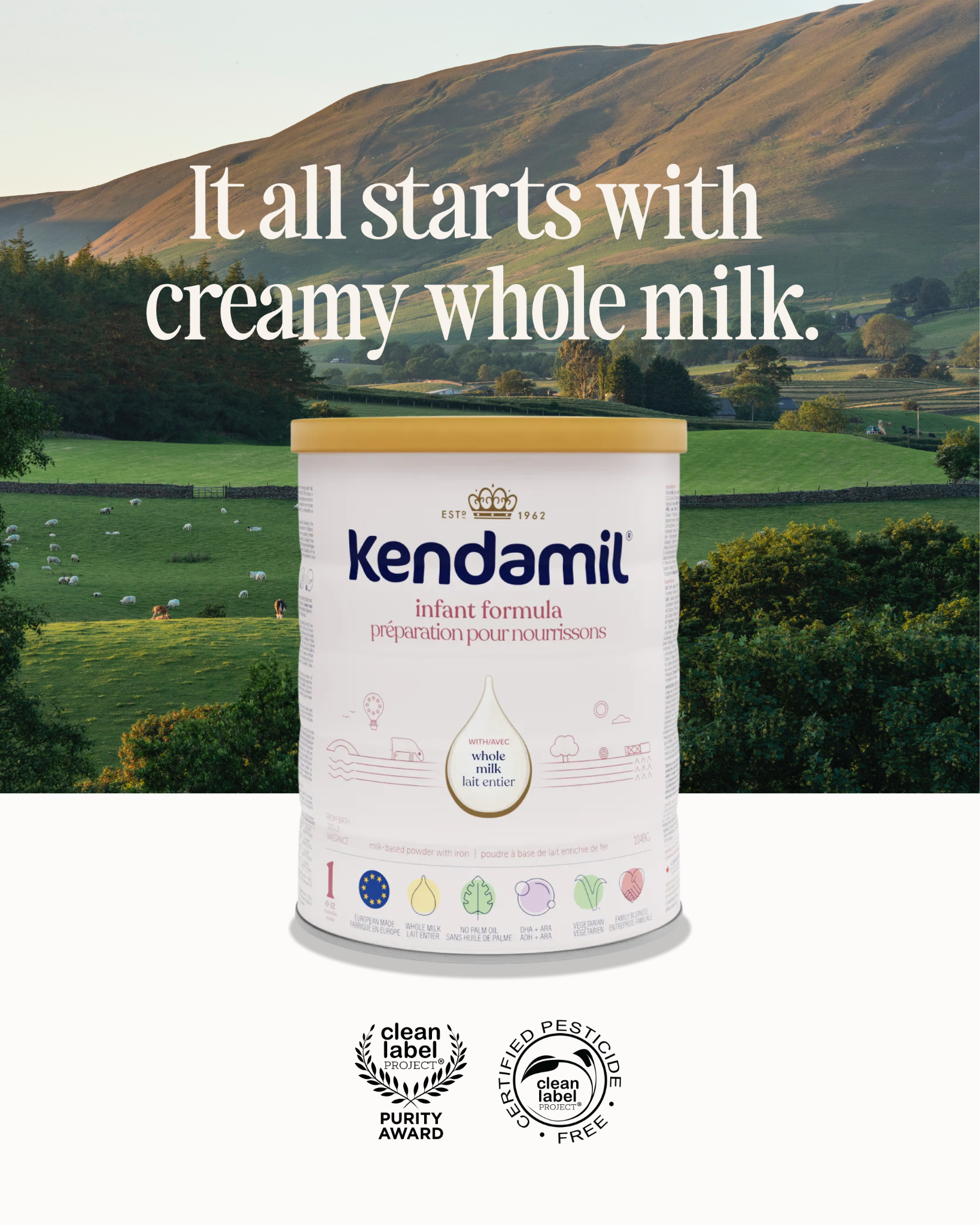 Kendamil Canada Facebook ad