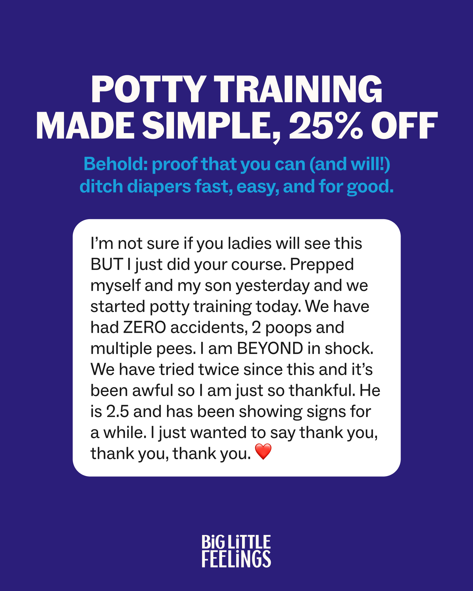 Big Little Feelings Facebook ad