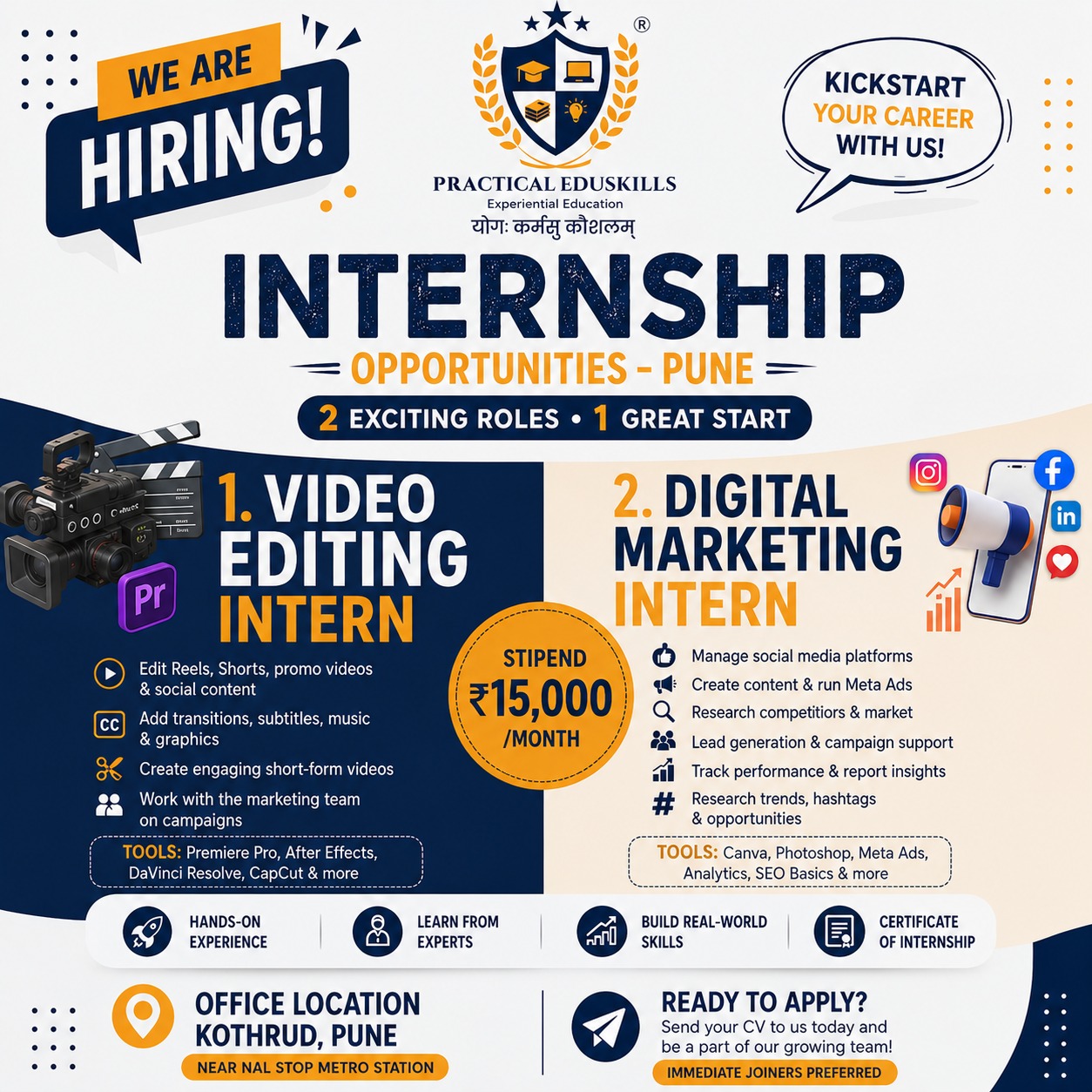 Practical EduSkills Facebook ad: Students, freshers, and recent graduates who are…