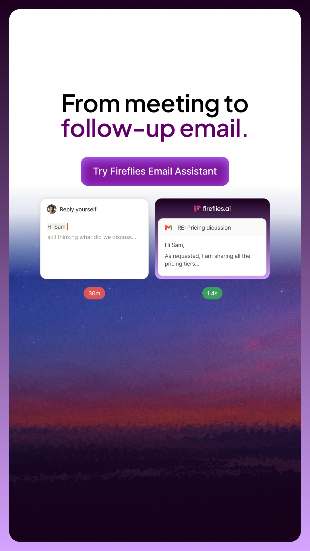Fireflies.ai Facebook ad