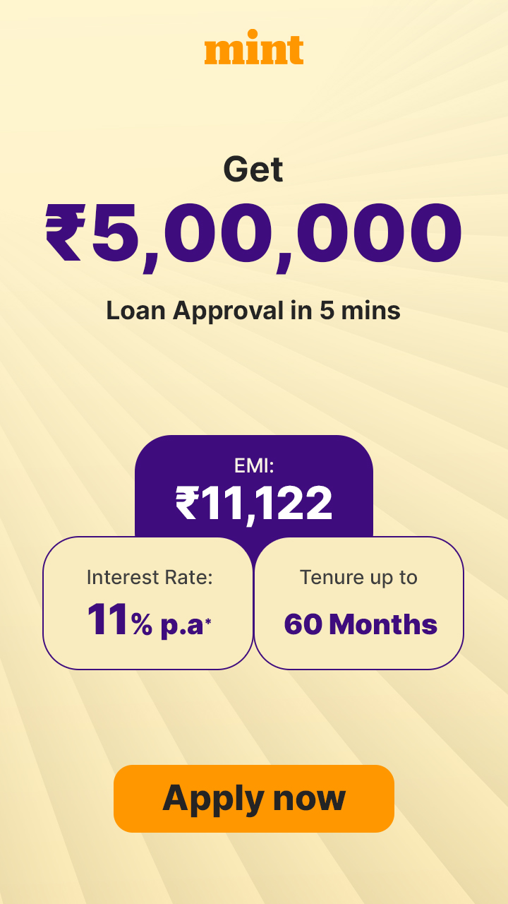 Mint Facebook ad: Get Loan Up to ₹5 Lakh Now