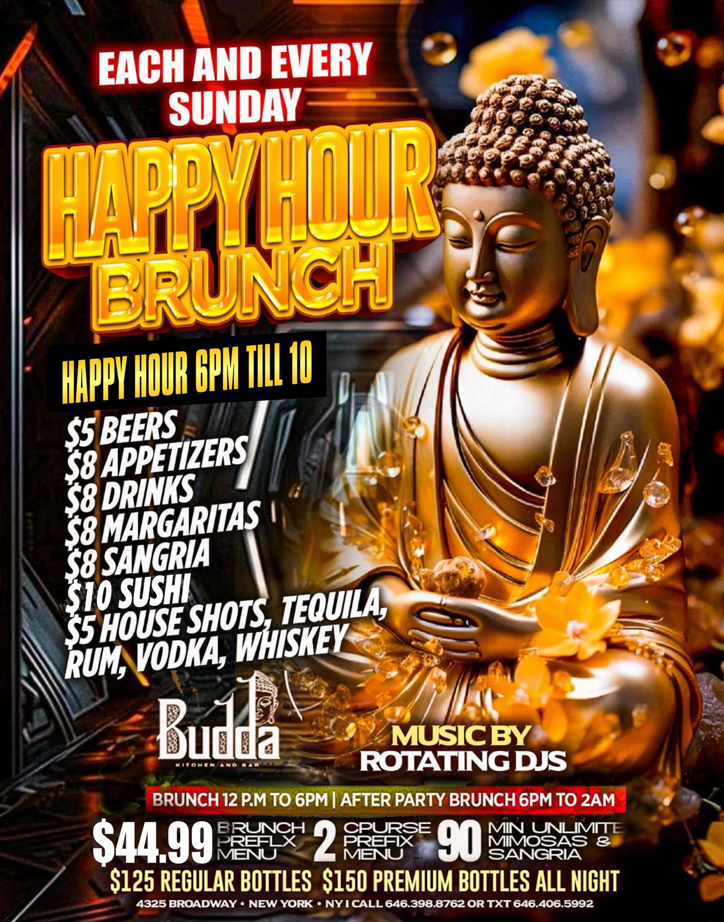 Budda kitchen and bar Facebook ad: @budda_kitchen_and_bar the most amazing Happy hour is…