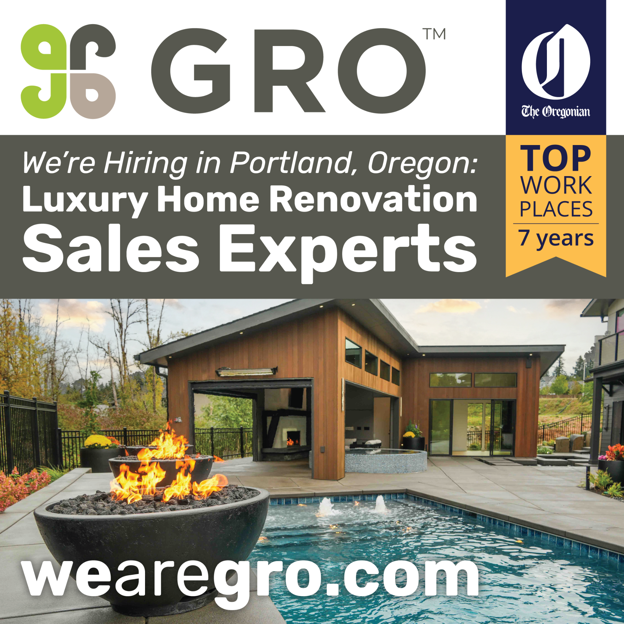 GRO Facebook ad: Relocate to the Pacific Northwest!