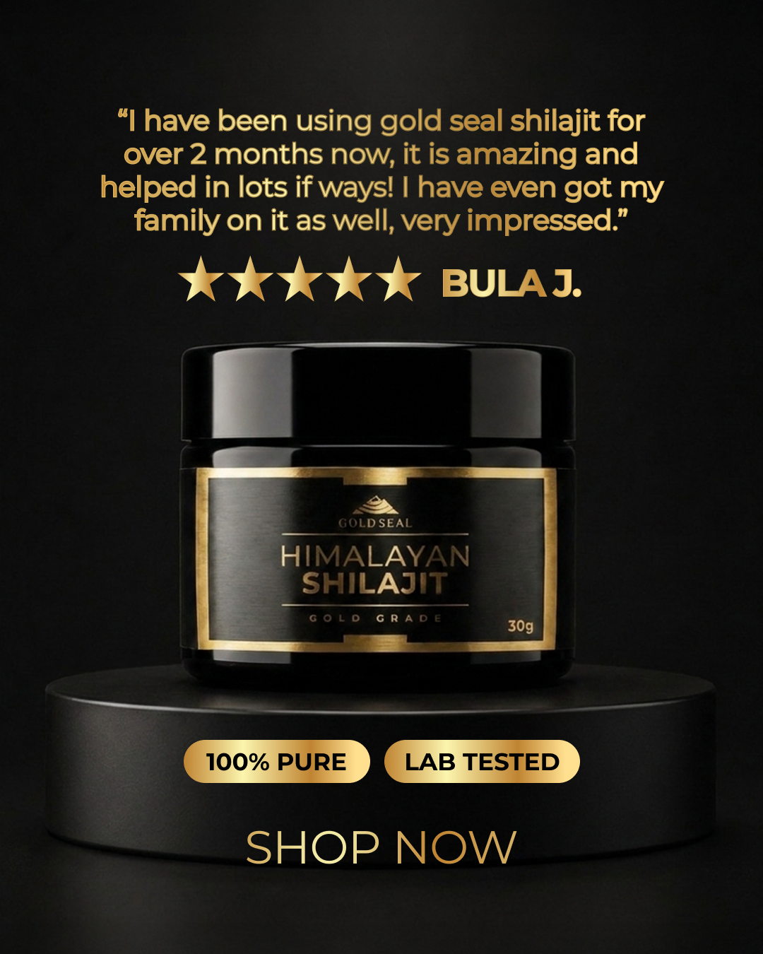 Gold Seal Shilajit Facebook ad