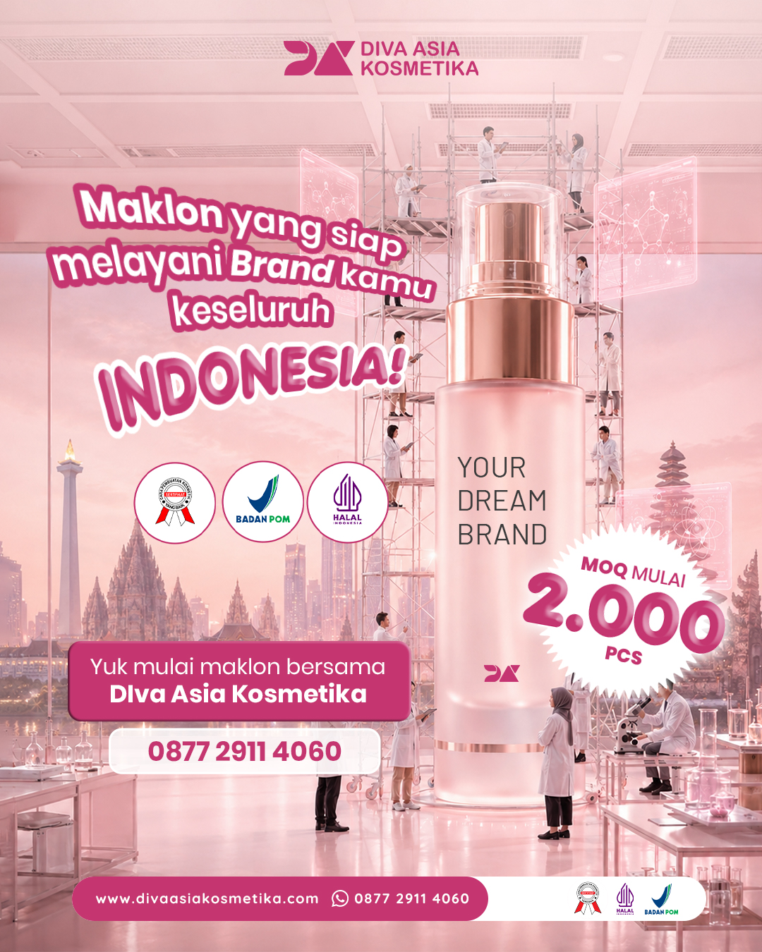 PT Diva Asia Kosmetika Facebook ad: Maklon untuk Brand di Seluruh Indonesia