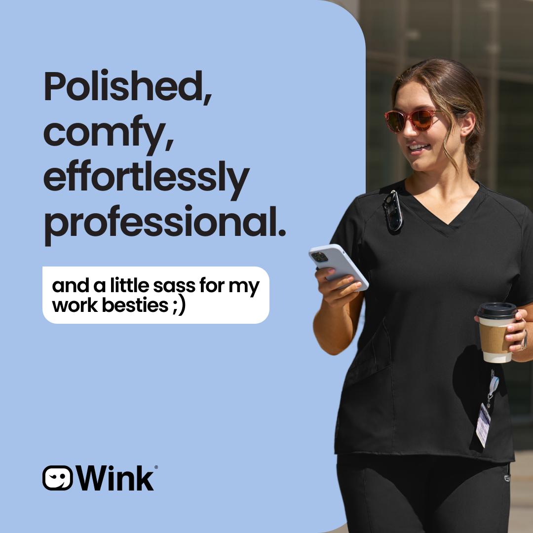 Wink Scrubs Facebook ad