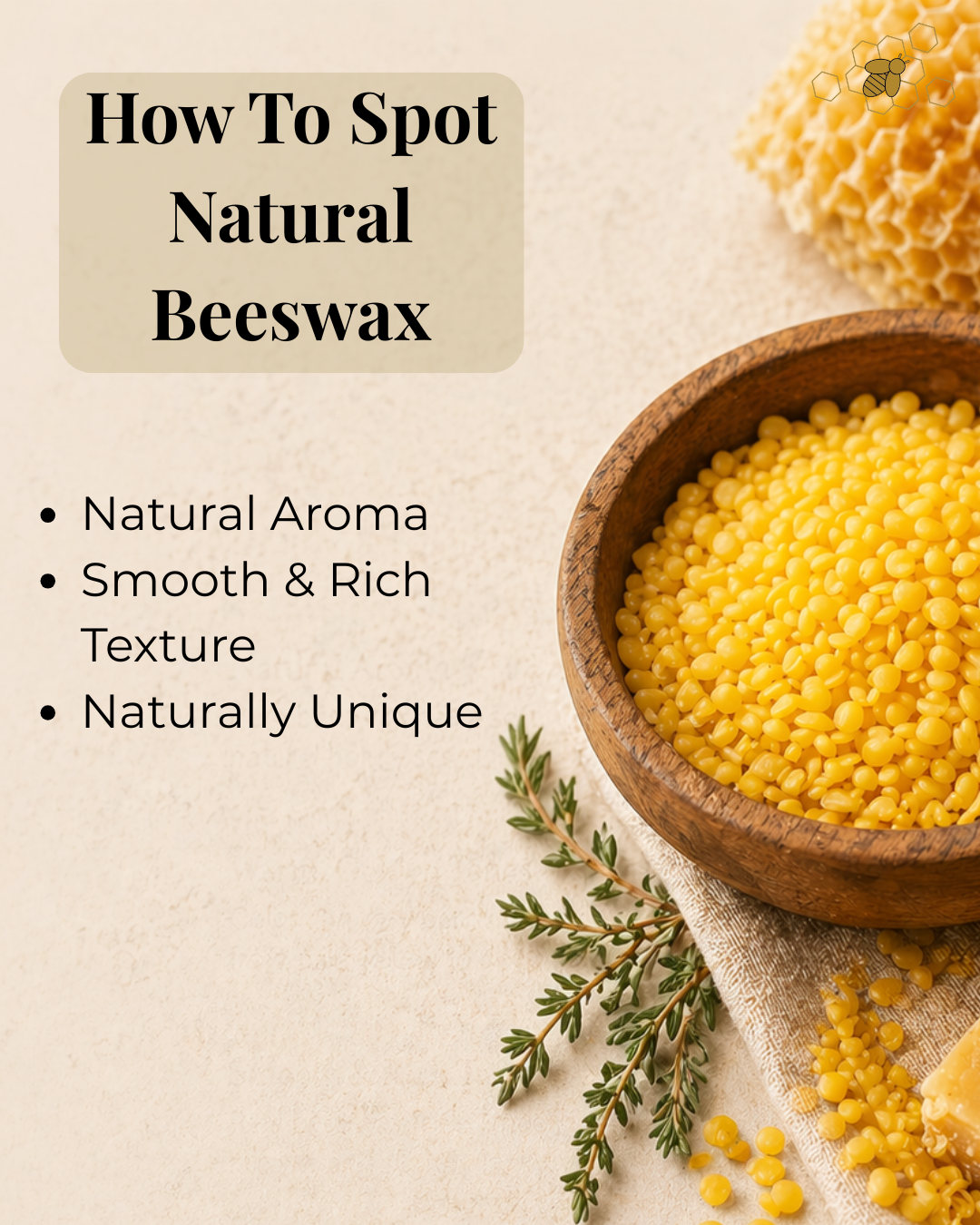 PureHive Beeswax Facebook ad