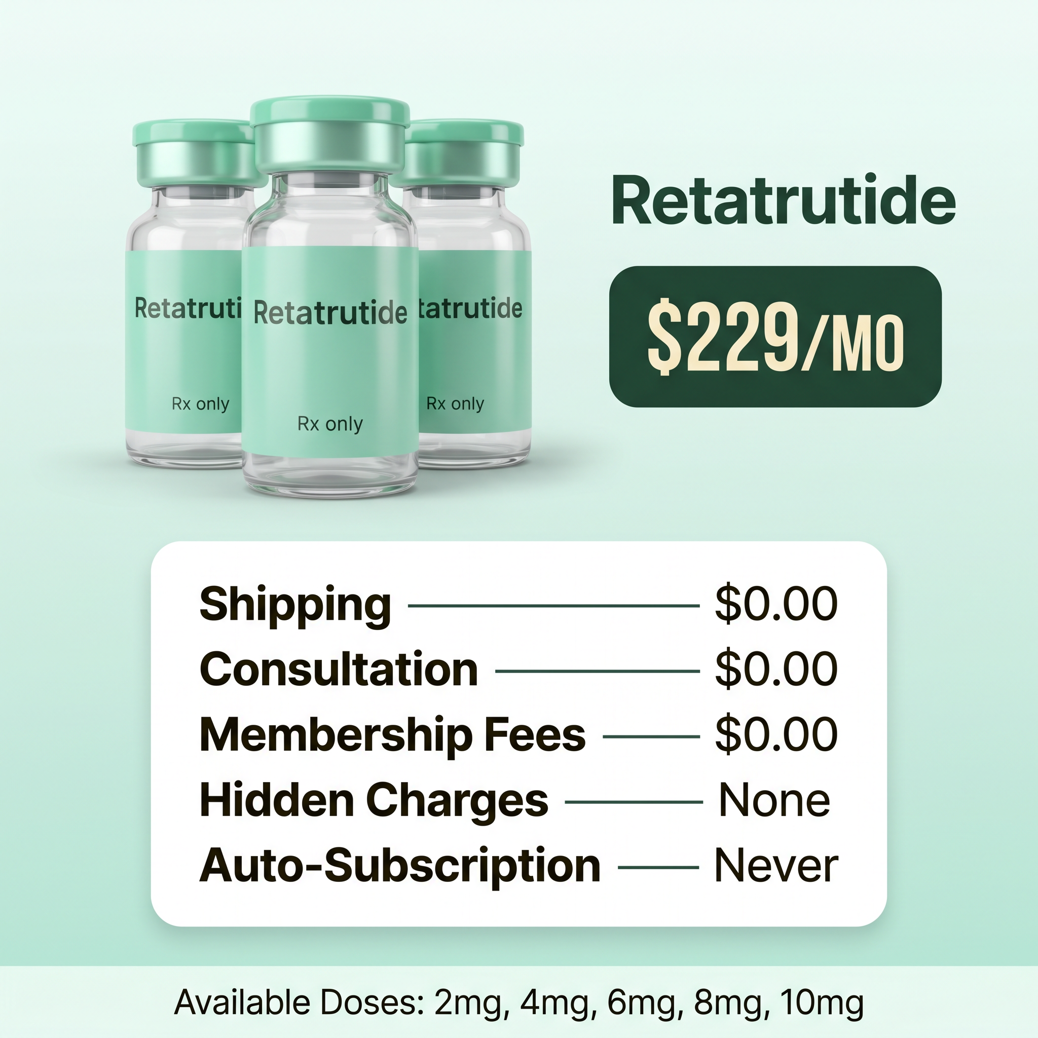 Dr. Daniel Whitman Facebook ad: Retatrutide - Only $229/mo