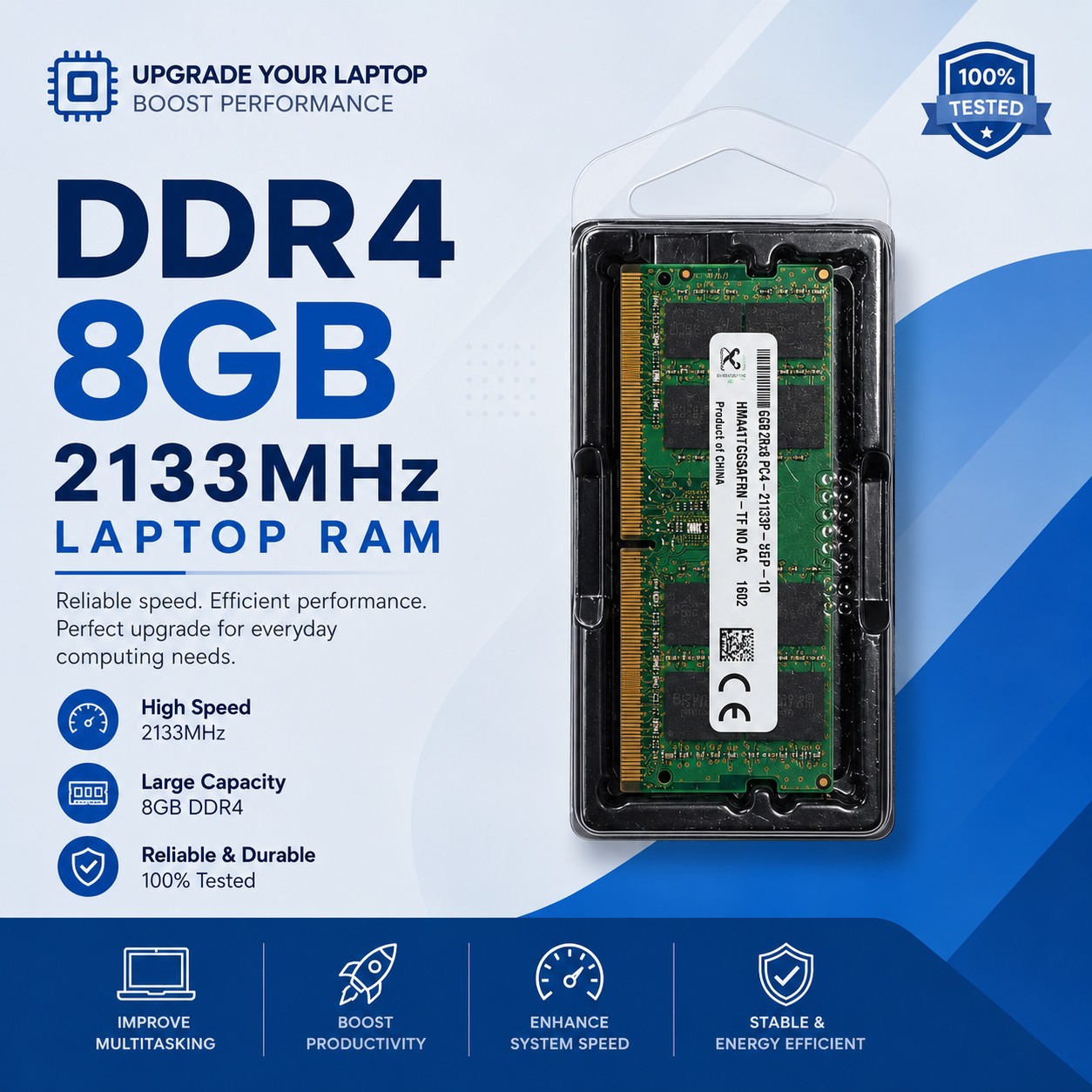 International Business Machine Co. IBMC Facebook ad: **Enhance Your PC Performance with 8GB DDR4 RAM!**