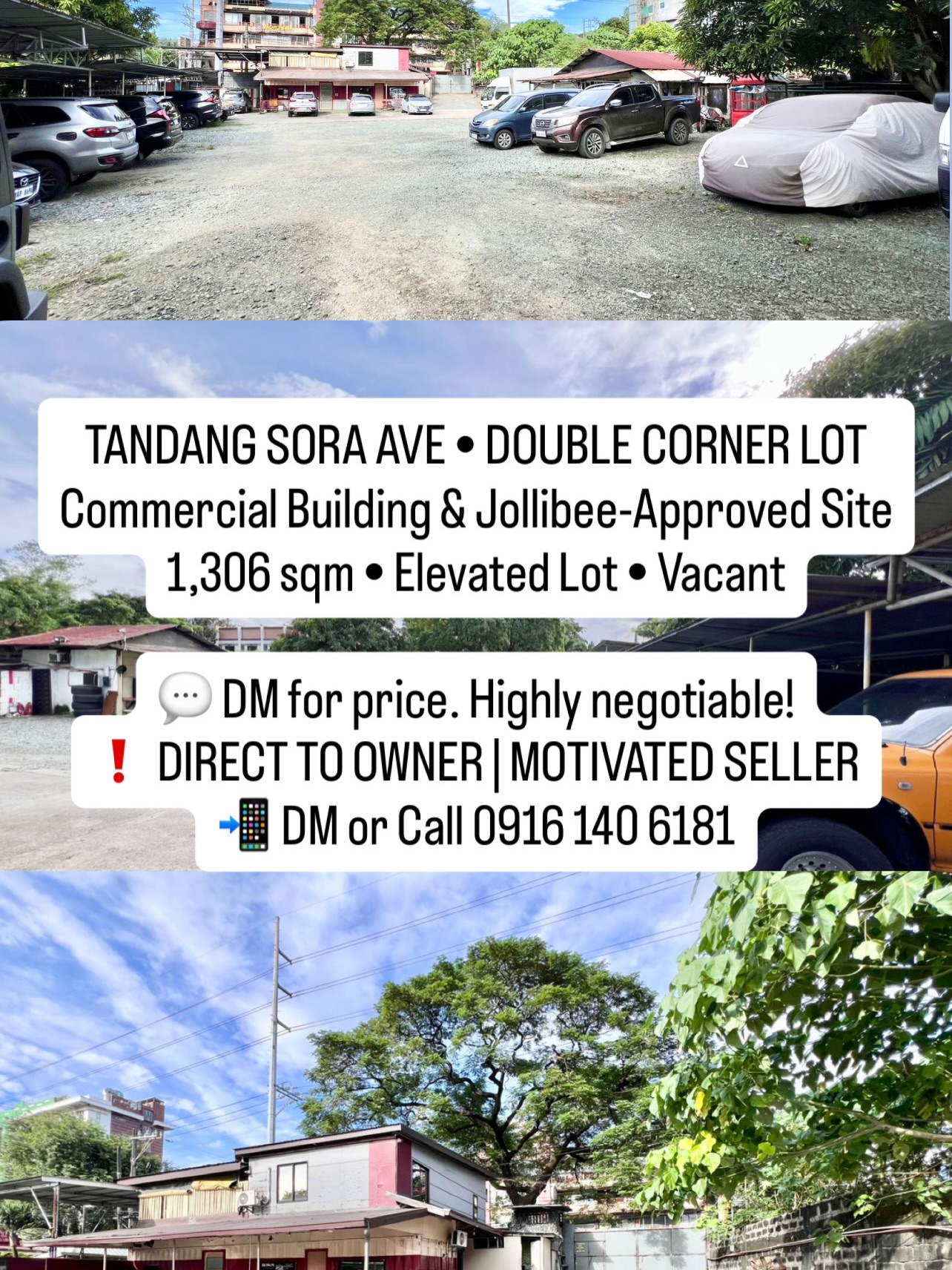 Kowa Properties Facebook ad: TANDANG SORA AVENUE • DOUBLE CORNER LOT FOR…