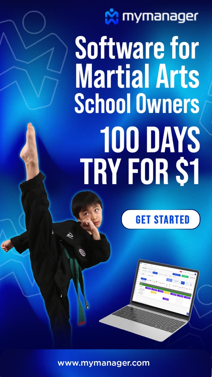 Mymanager Facebook ad from Apr 28, 2025