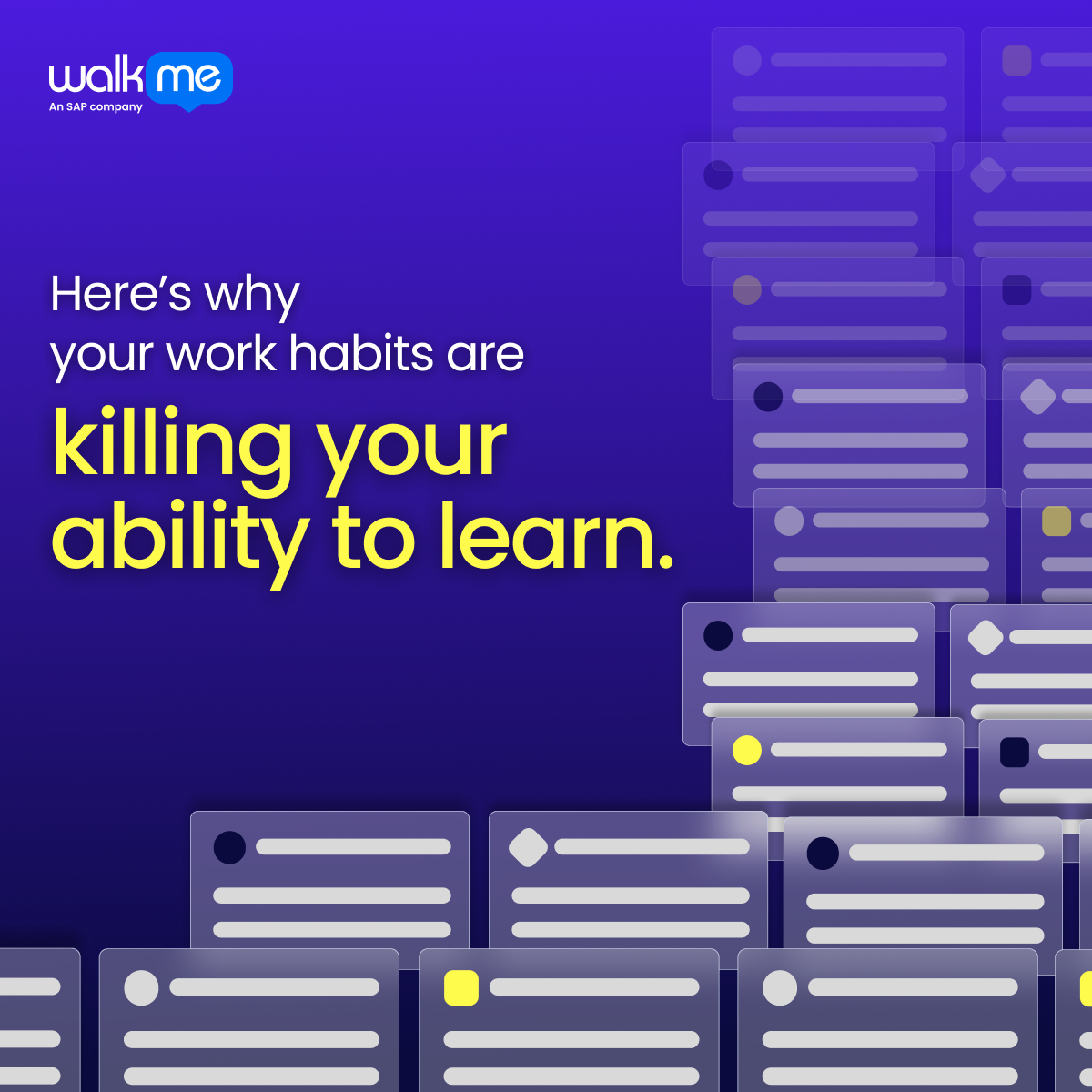 WalkMe Facebook ad: Build once, deliver everywhere with AI tools that…