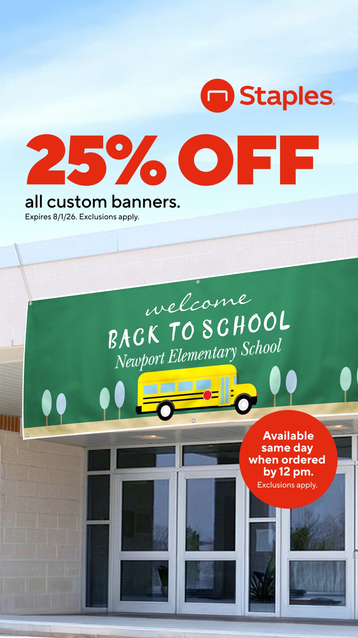 Staples Facebook ad