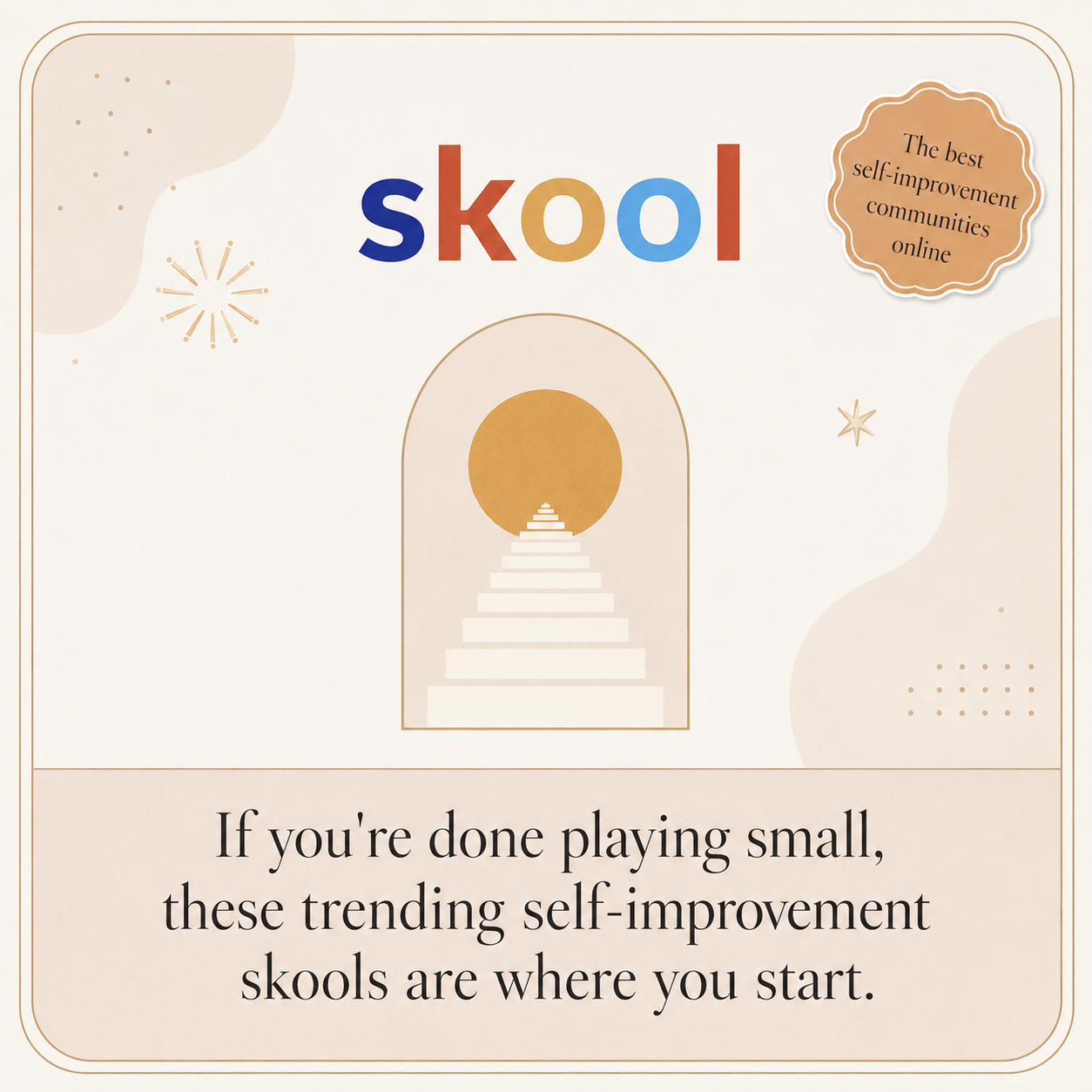 Skool Facebook ad