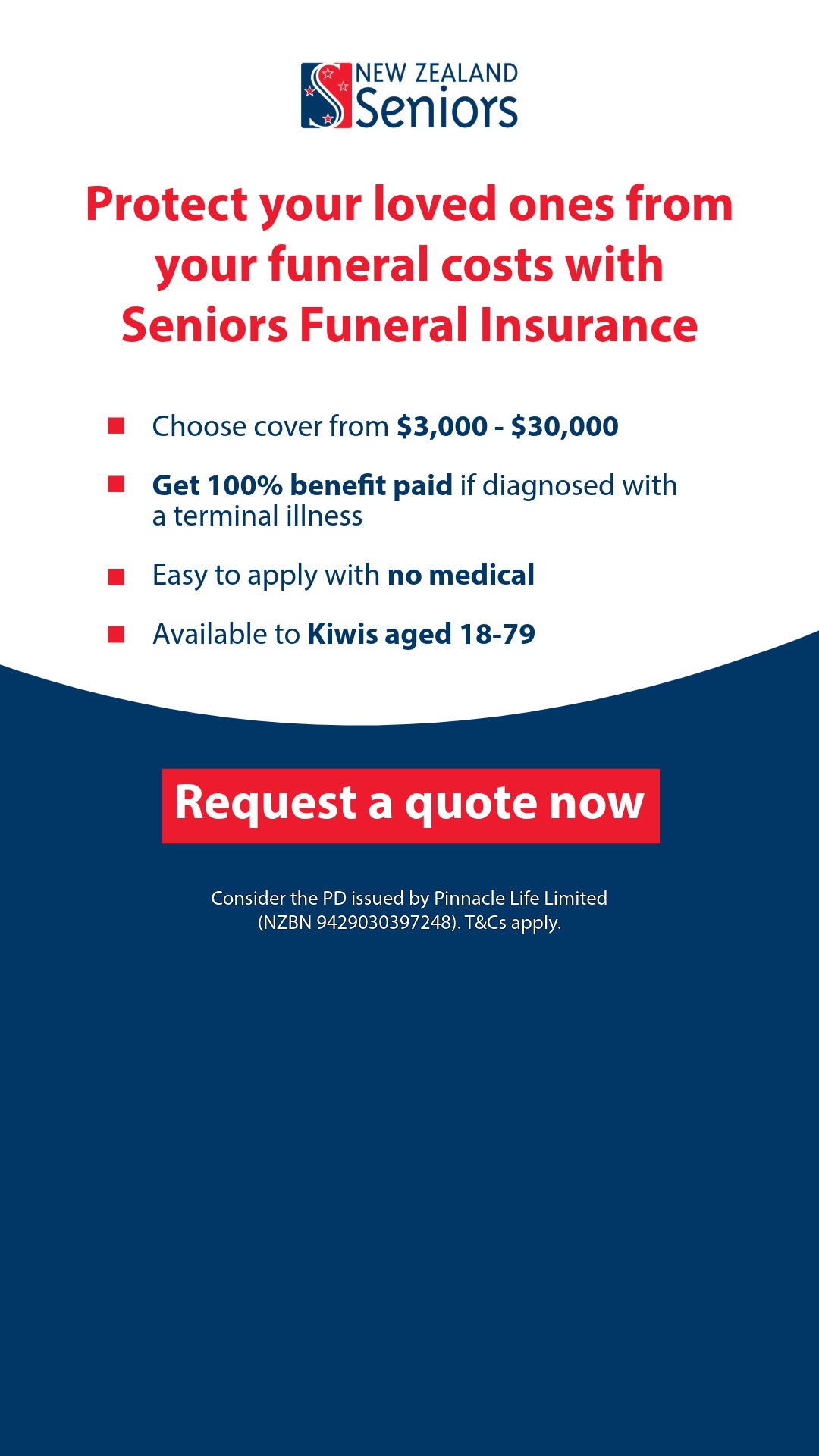 New Zealand Seniors Facebook ad