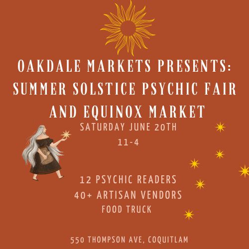 Oakdale Craft Fair Facebook ad: Oakdale Summer Solstice Psychic Fair and Market