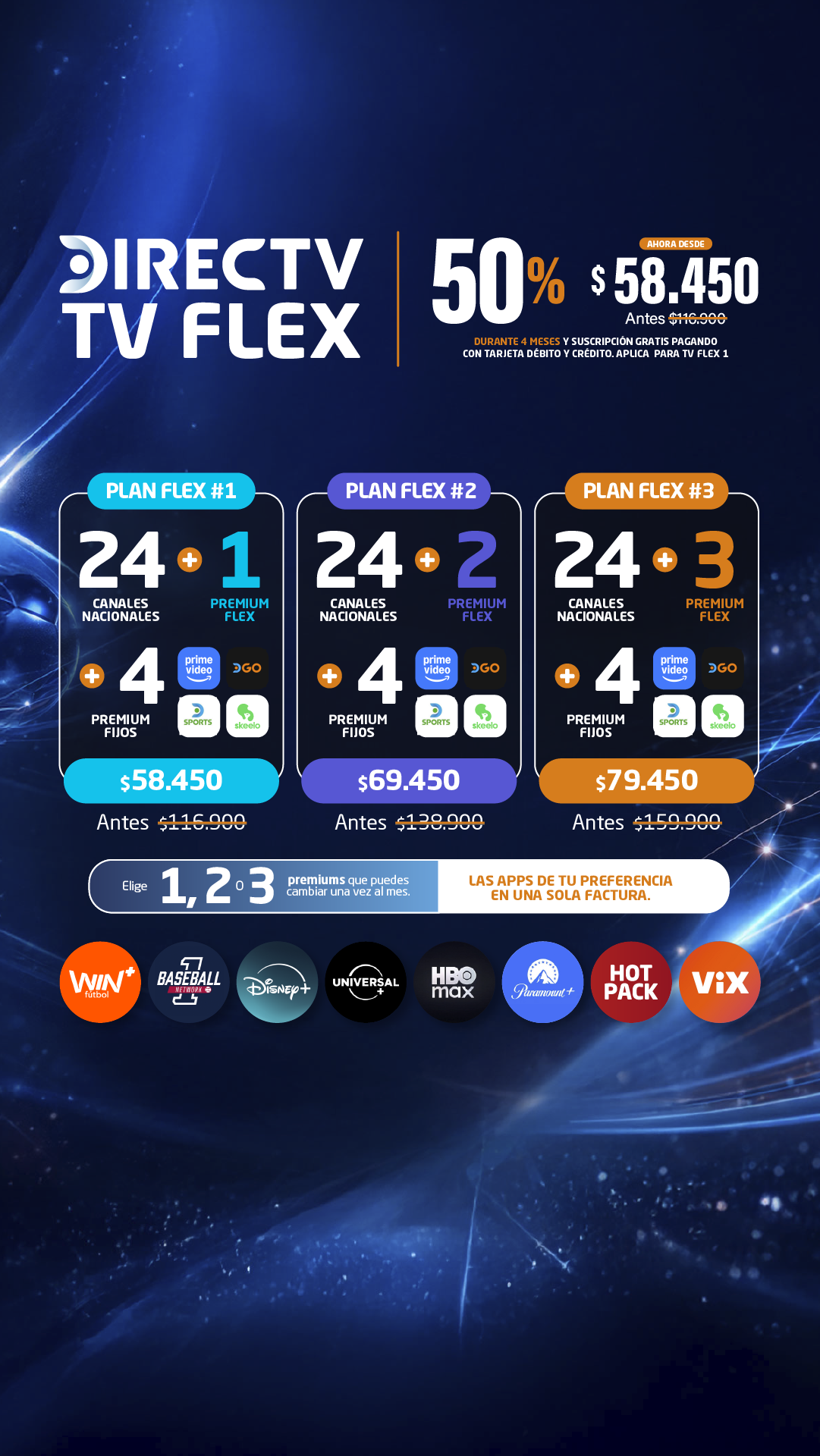 Directv Colombia - Agente Autorizado Facebook ad: Nuevo Plan TV FLEX