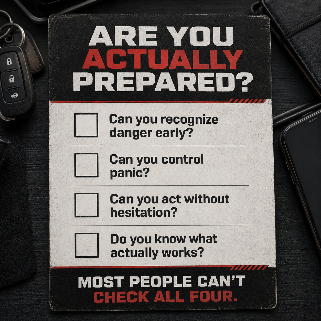 The Self Defense Company Facebook ad: This Is The Old-School Way Of Staying Safe In A World Gone…