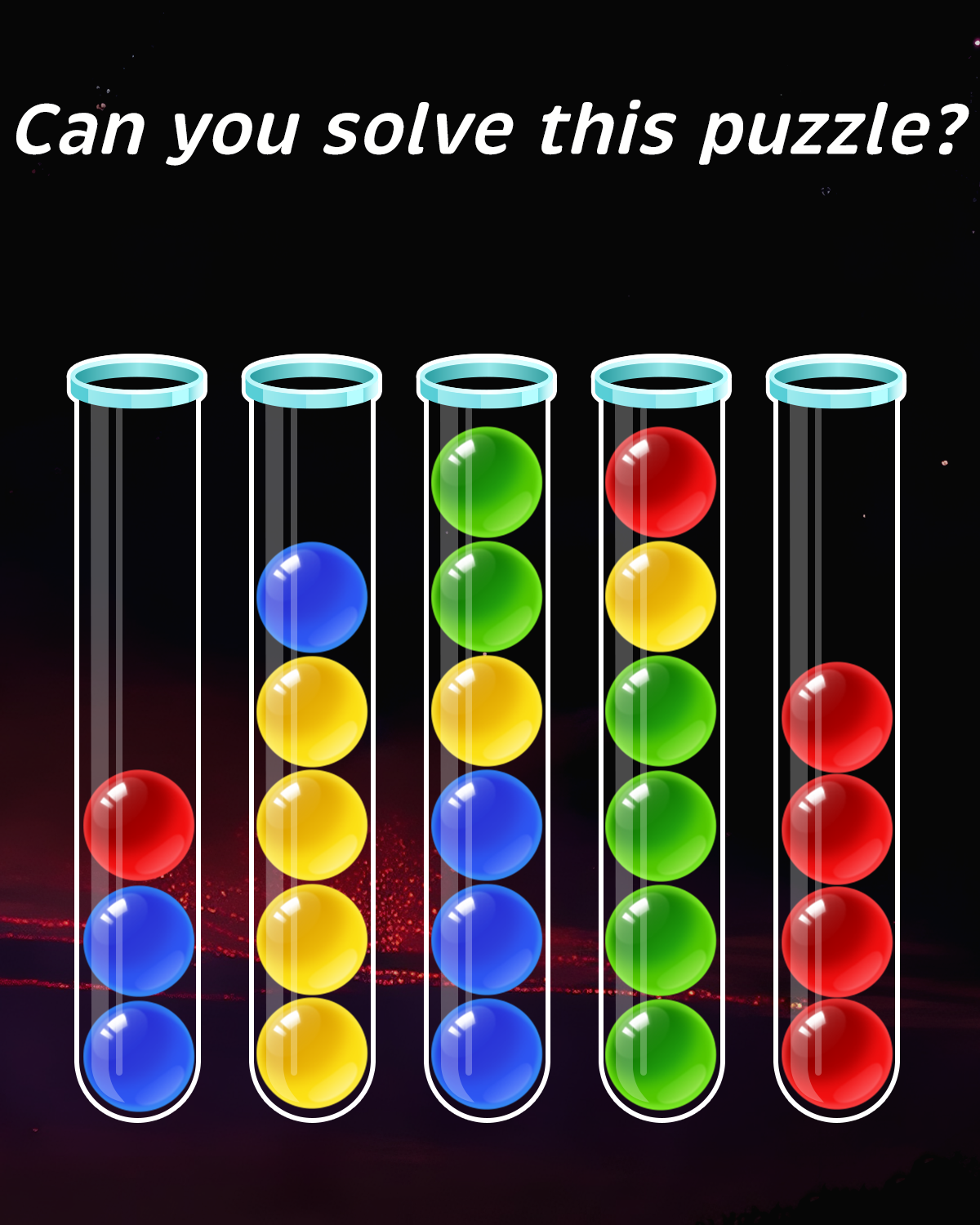 Ball Sort Game - Color Puzzle Facebook ad from Sep 24, 2025