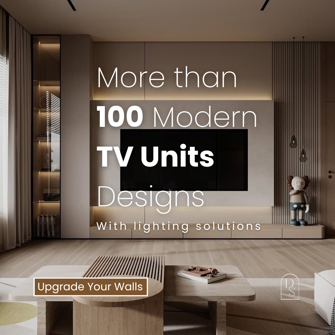 Deluxe Selection Facebook ad: Over 100 modern TV unit designs to match…