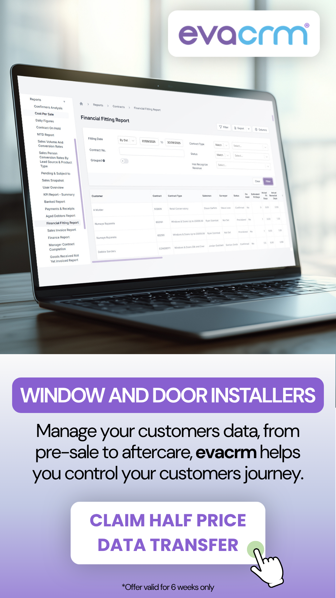 eva crm ltd Facebook ad from May 27, 2026
